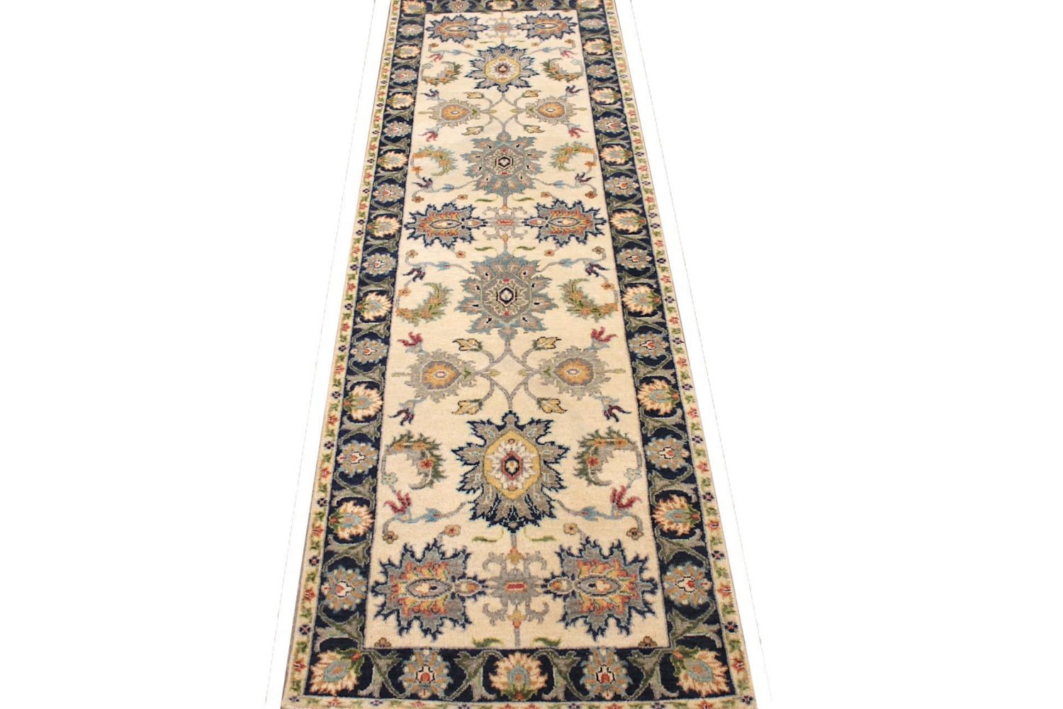 8 ft. Runner Traditional Hand Knotted Wool Area Rug - MR029780