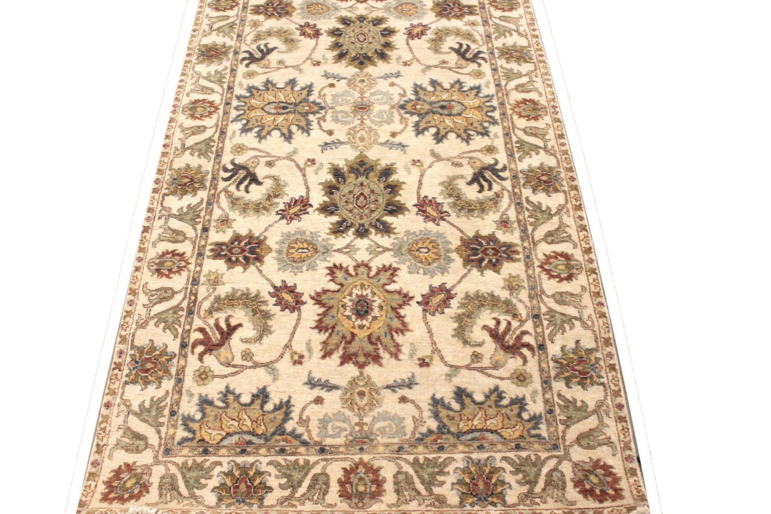 Wide Runner Traditional Hand Knotted Wool Area Rug - MR029781