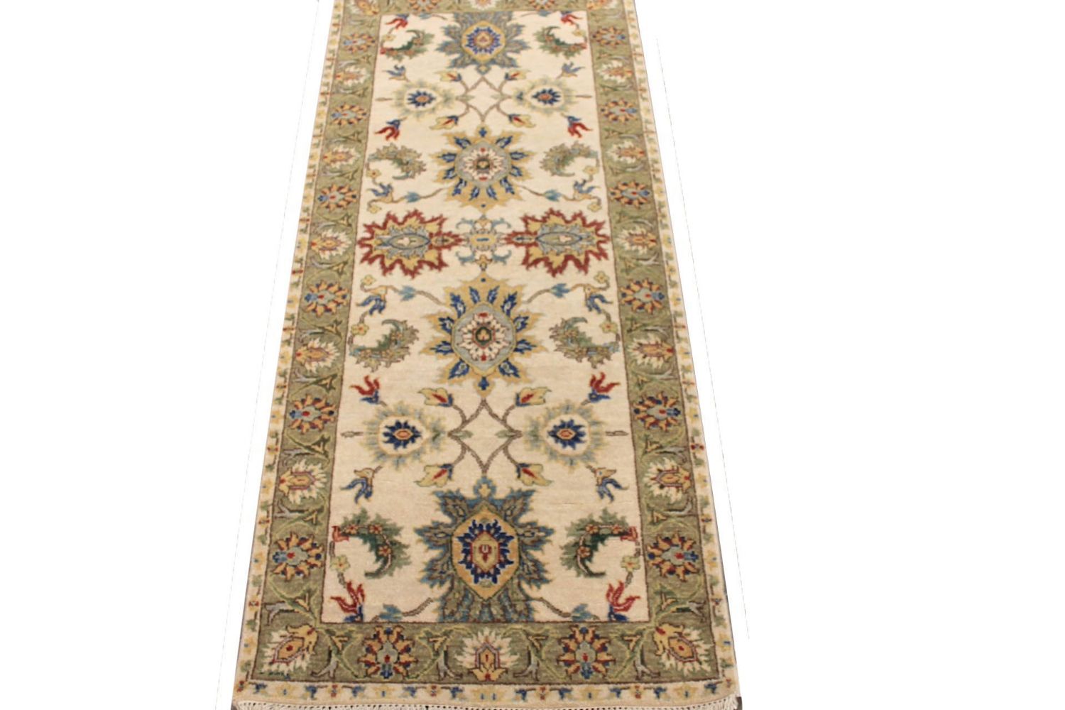 6 ft. Runner Traditional Hand Knotted Wool Area Rug - MR029784