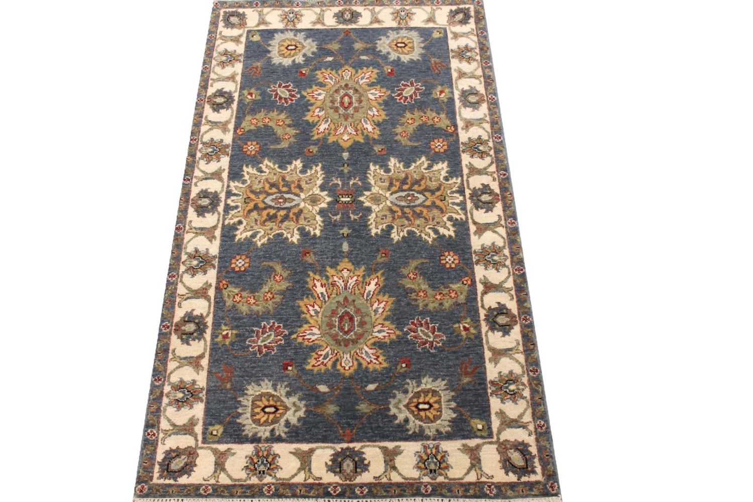 3x5 Traditional Hand Knotted Wool Area Rug - MR029789