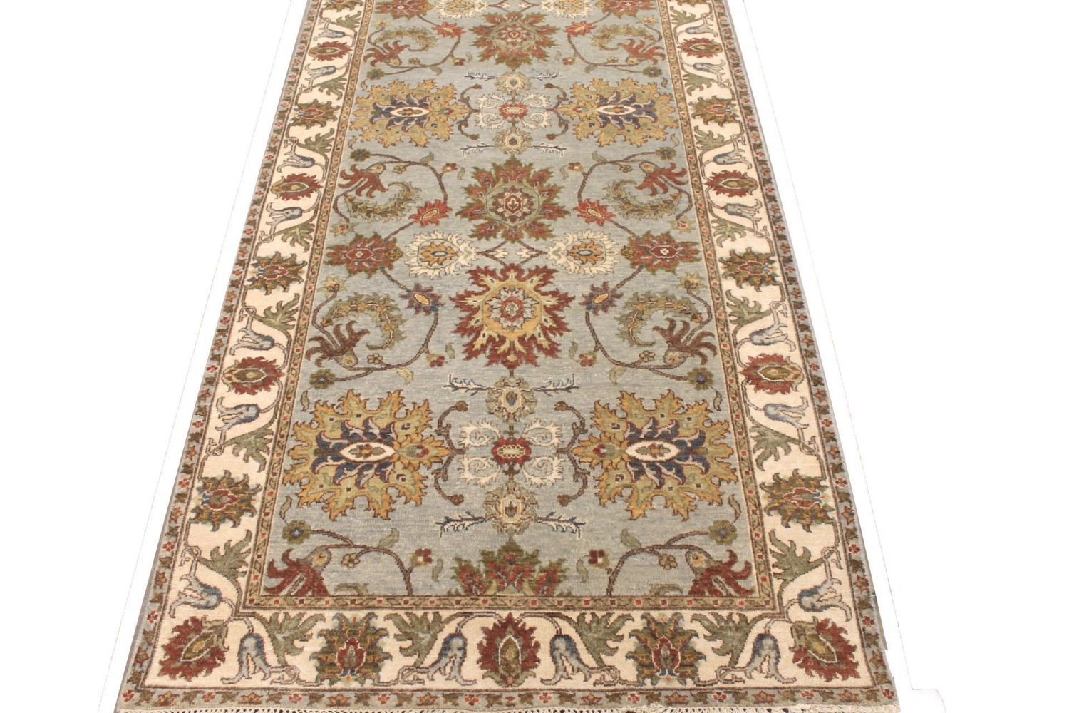 Wide Runner Traditional Hand Knotted Wool Area Rug - MR029790