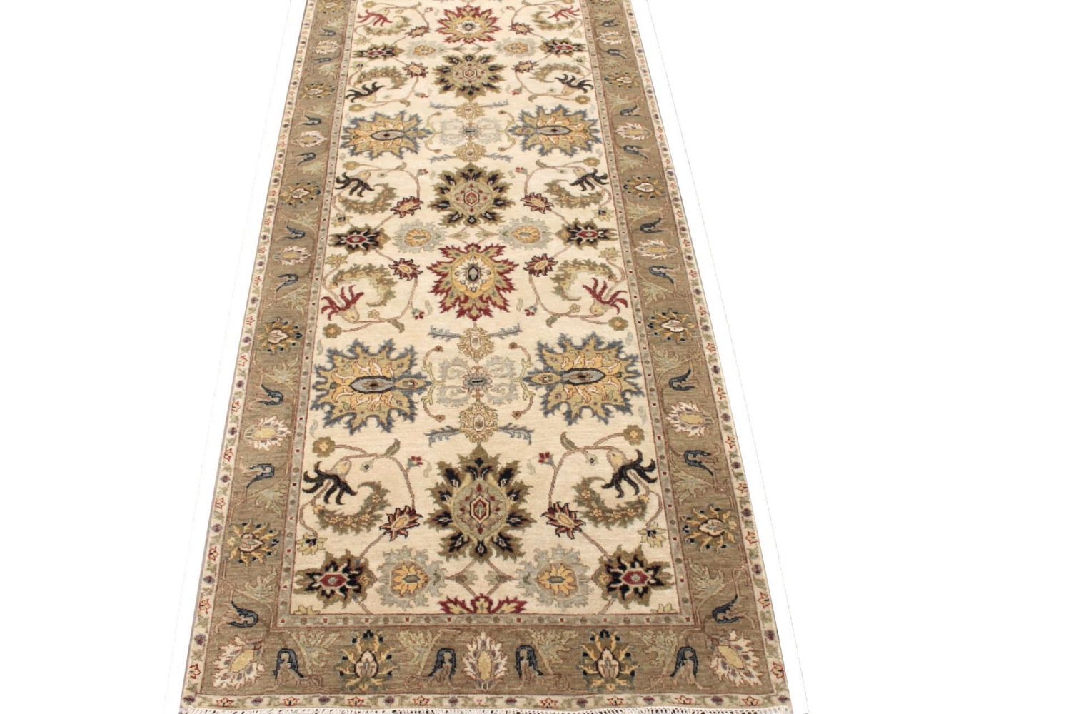 Wide Runner Traditional Hand Knotted Wool Area Rug - MR029791