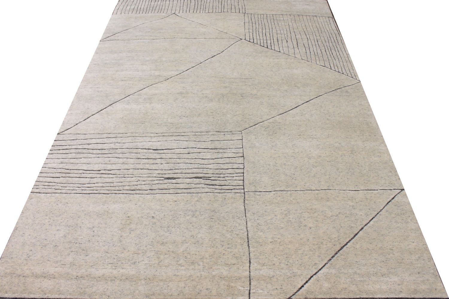OVERSIZE Casual Hand Knotted Wool Area Rug - MR029793