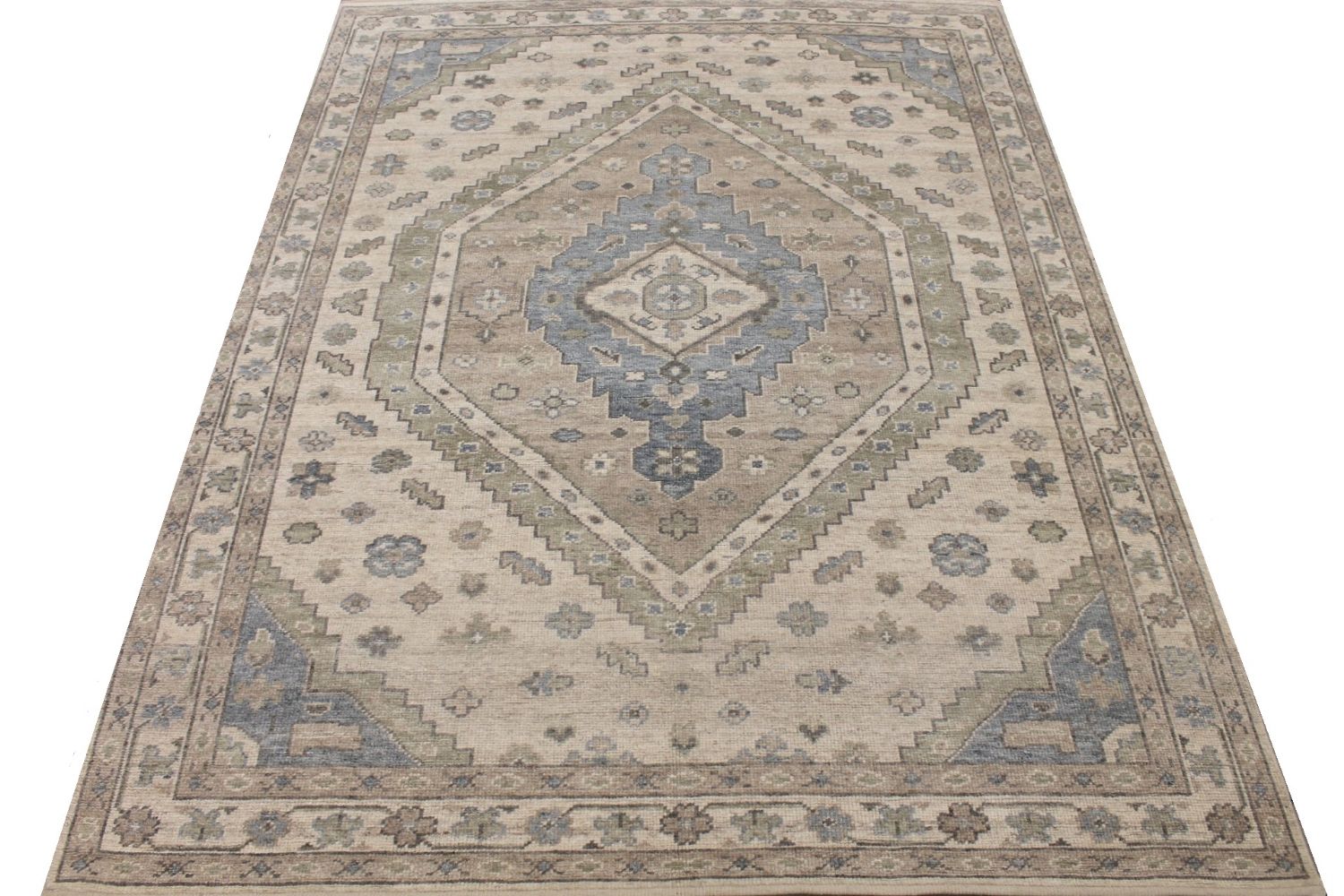 9x12 Oushak Hand Knotted Wool Area Rug - MR029838