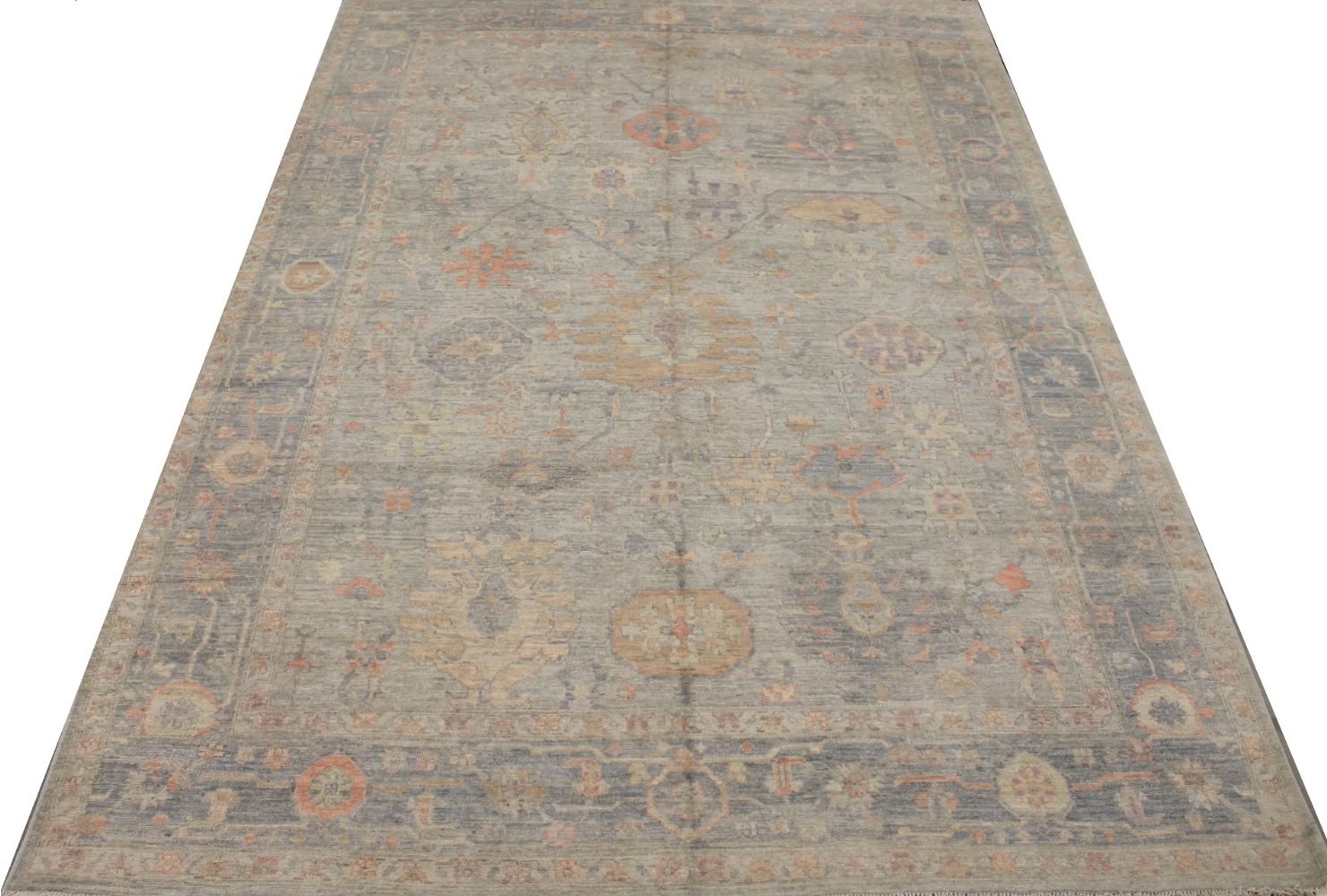10x14 Oushak Hand Knotted Wool Area Rug - MR029881