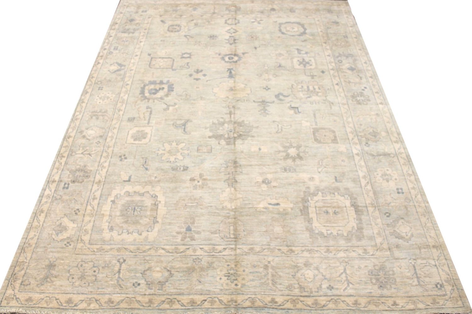 10x14 Oushak Hand Knotted Wool Area Rug - MR029894