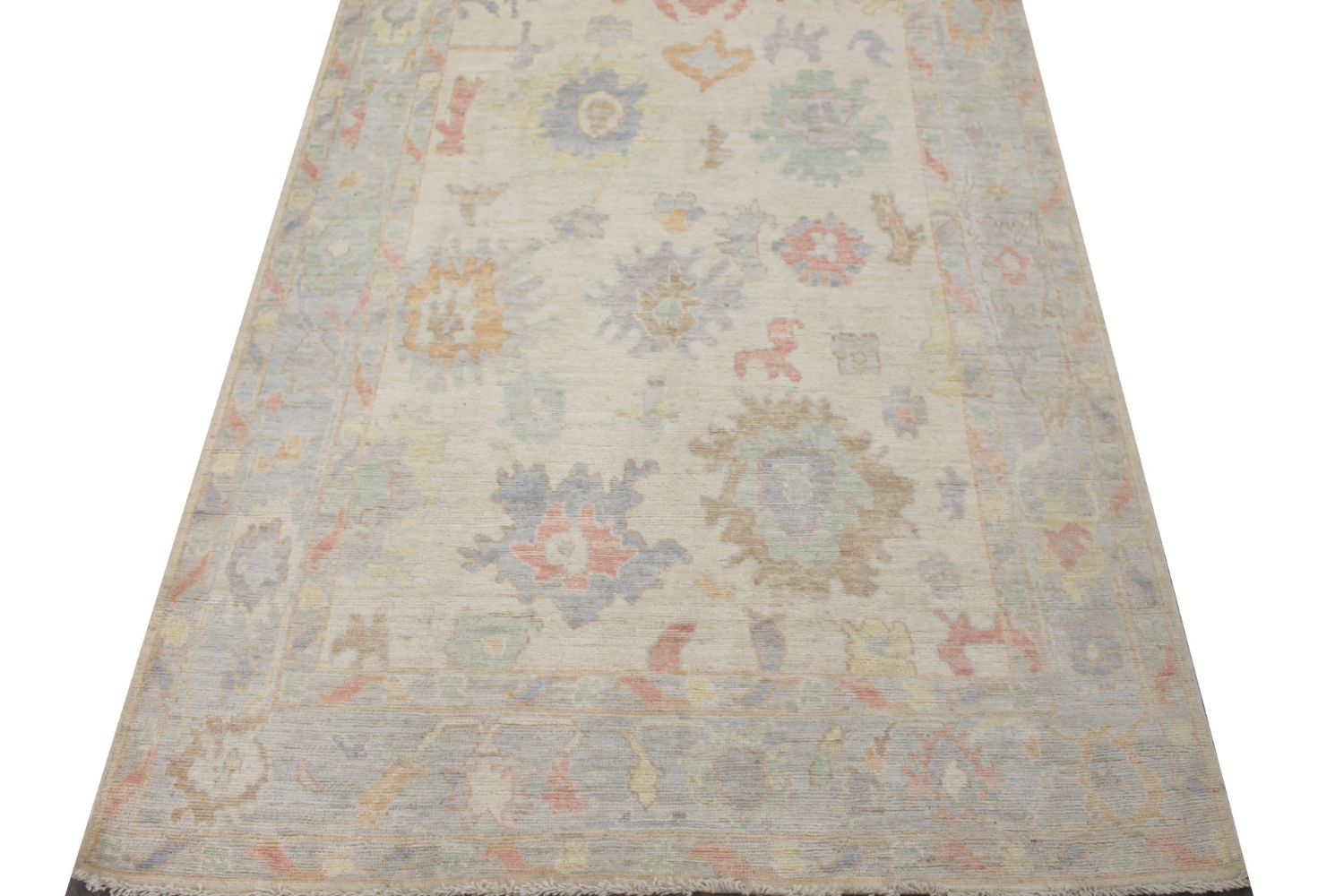 6x9 Oushak Hand Knotted Wool Area Rug - MR029904