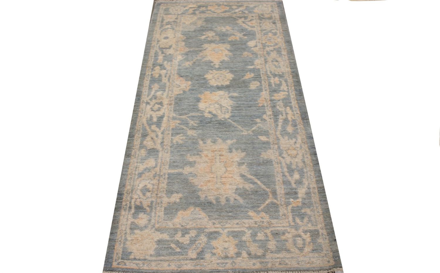 6 ft. Runner Oushak Hand Knotted Wool Area Rug - MR029916