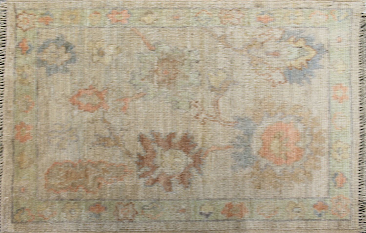 2X3 Oushak Hand Knotted Wool Area Rug - MR029922