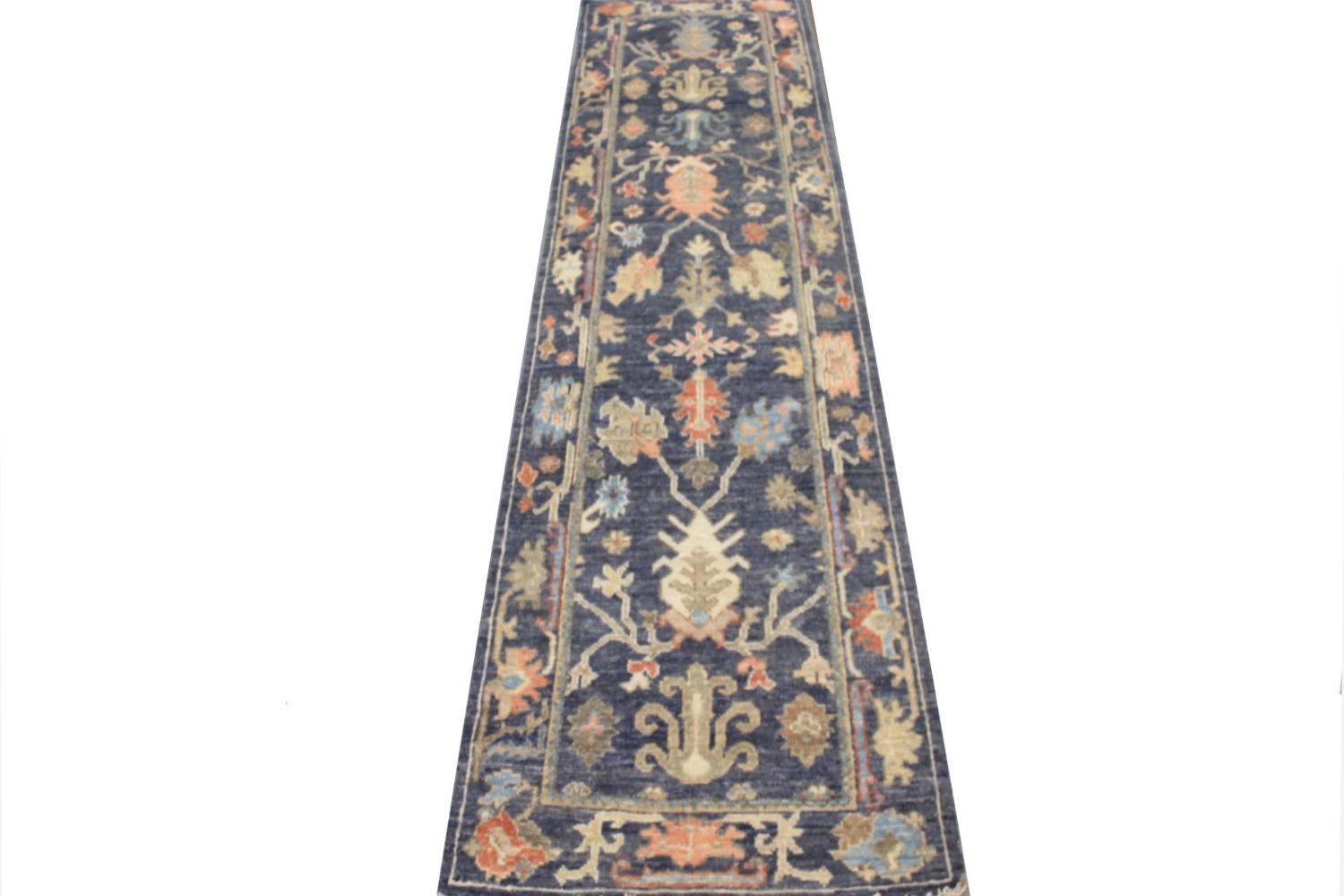 10 ft. Runner Oushak Hand Knotted Wool Area Rug - MR029954