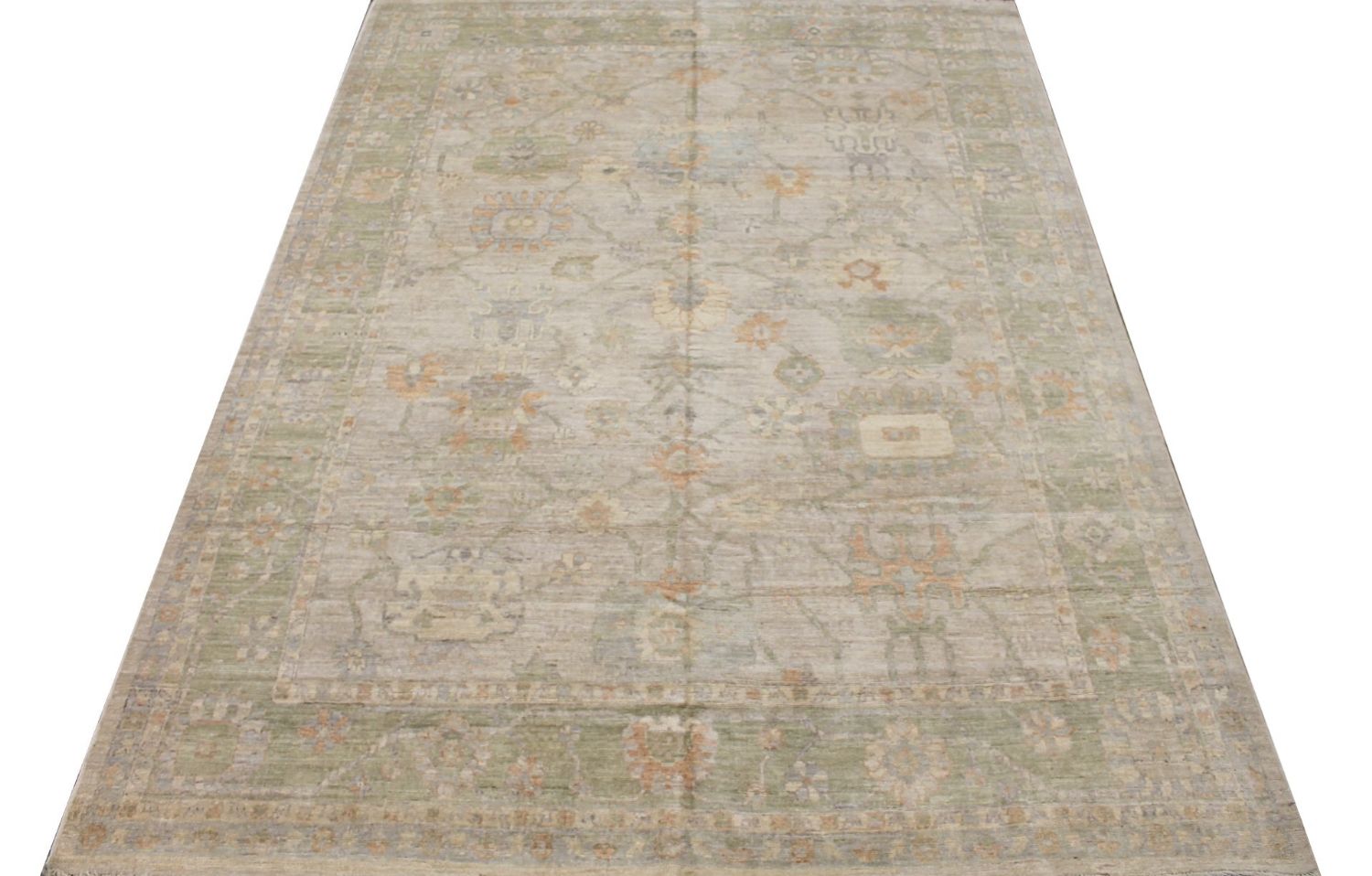 9x12 Oushak Hand Knotted Wool Area Rug - MR029965