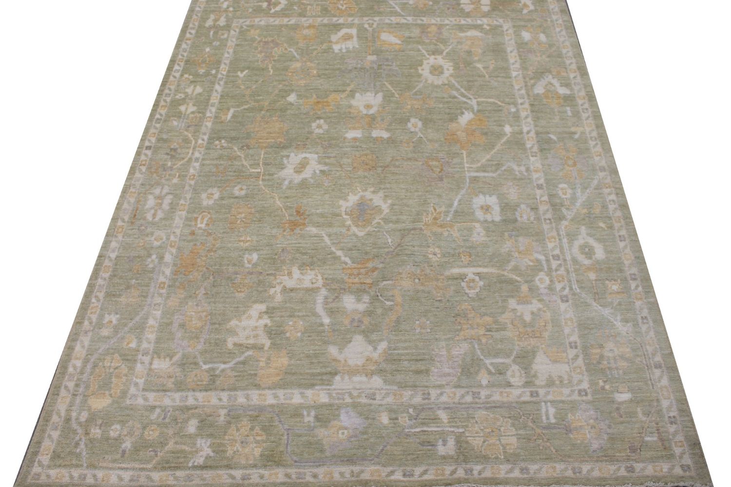 8x10 Oushak Hand Knotted Wool Area Rug - MR029969