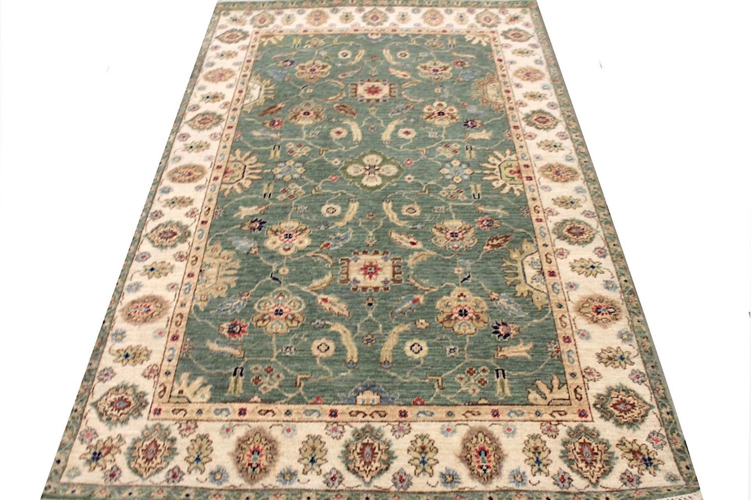 4x6 Traditional Hand Knotted Wool Area Rug - MR029986