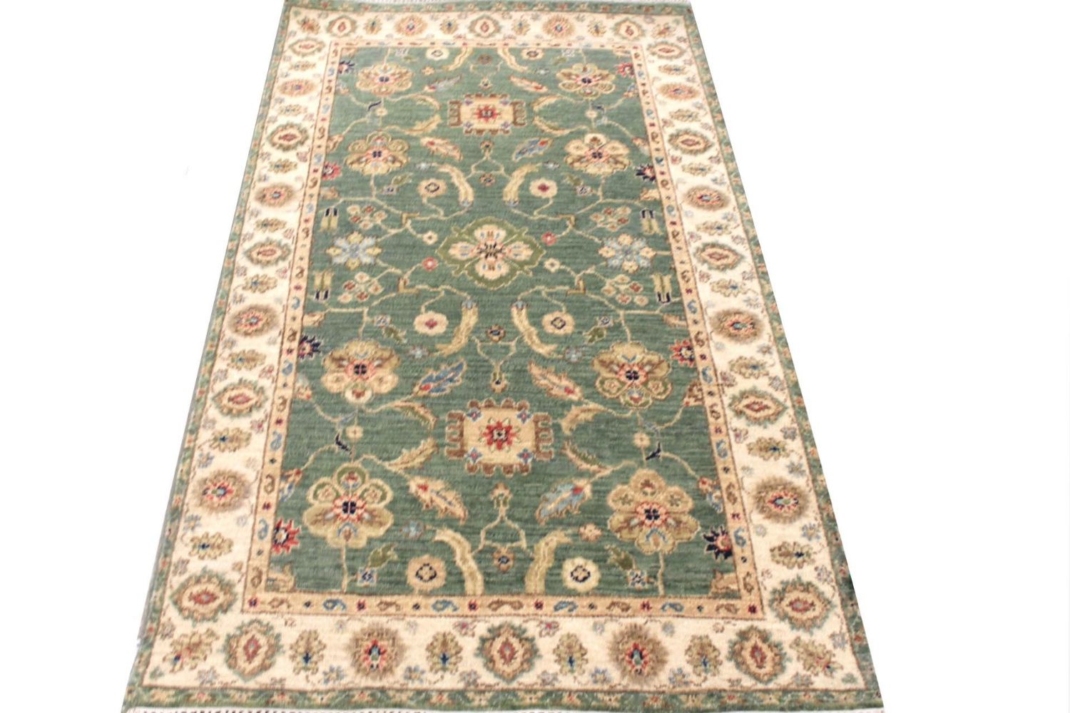 3x5 Traditional Hand Knotted Wool Area Rug - MR030011