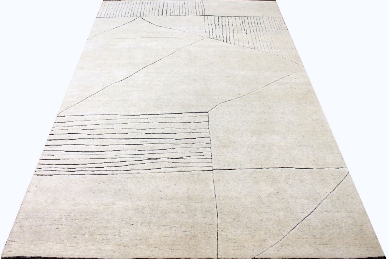 10x14 Casual Hand Knotted Wool Area Rug - MR030018