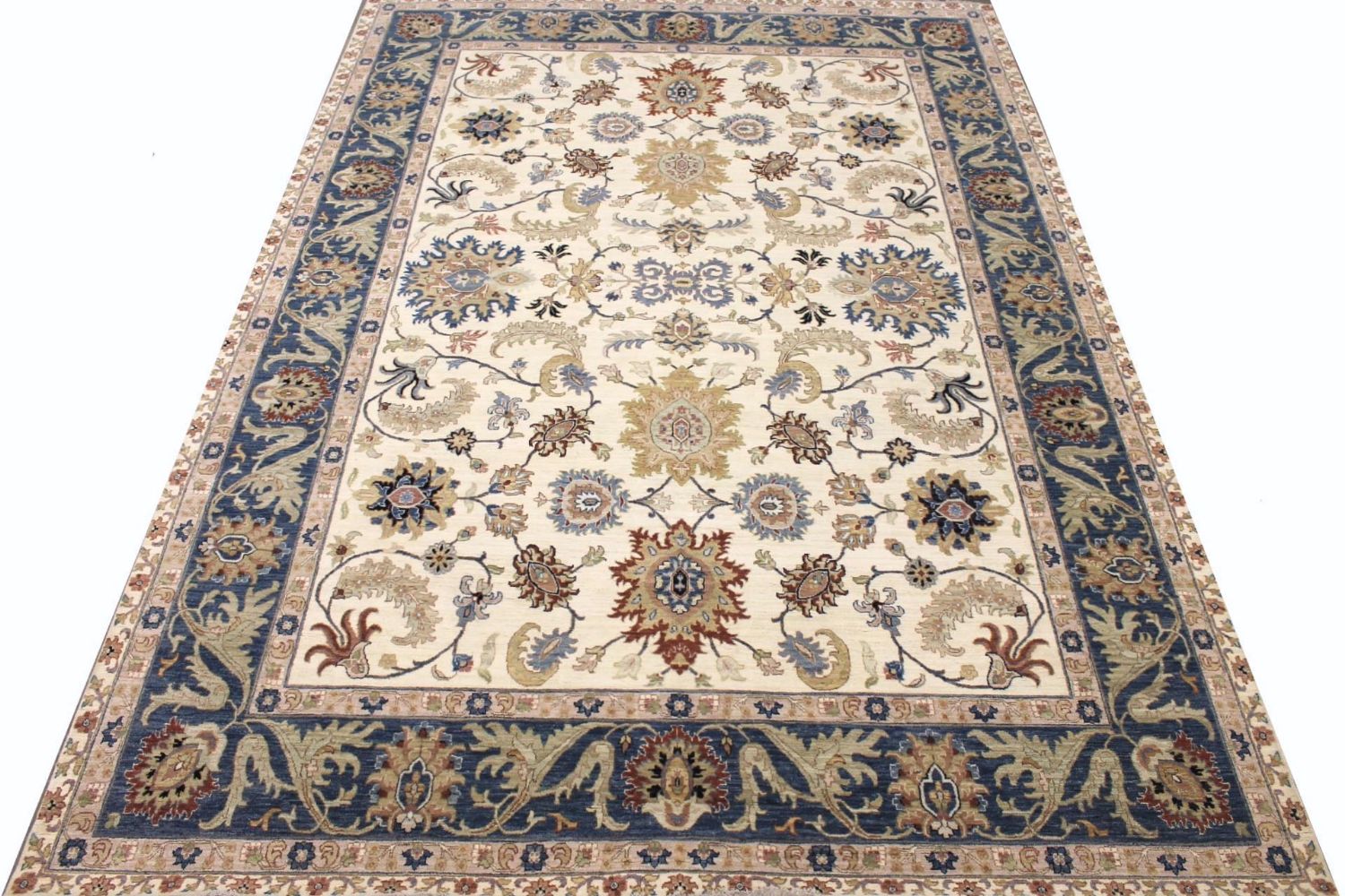10x14 Traditional Hand Knotted Wool Area Rug - MR030025
