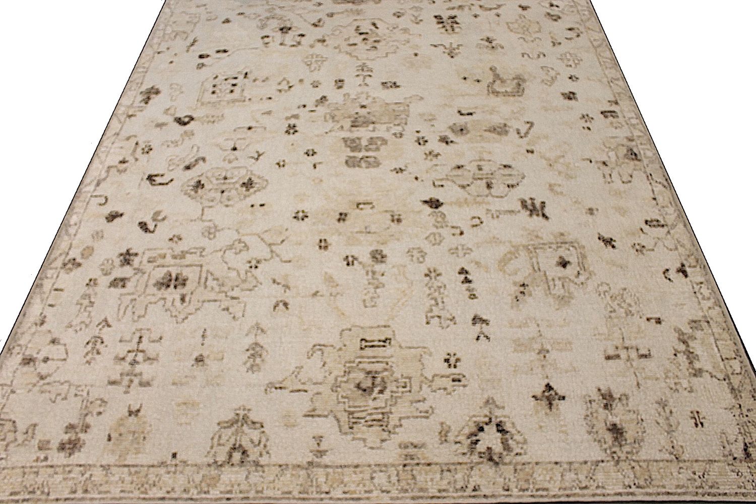 OVERSIZE Casual Hand Knotted Wool Area Rug - MR030056