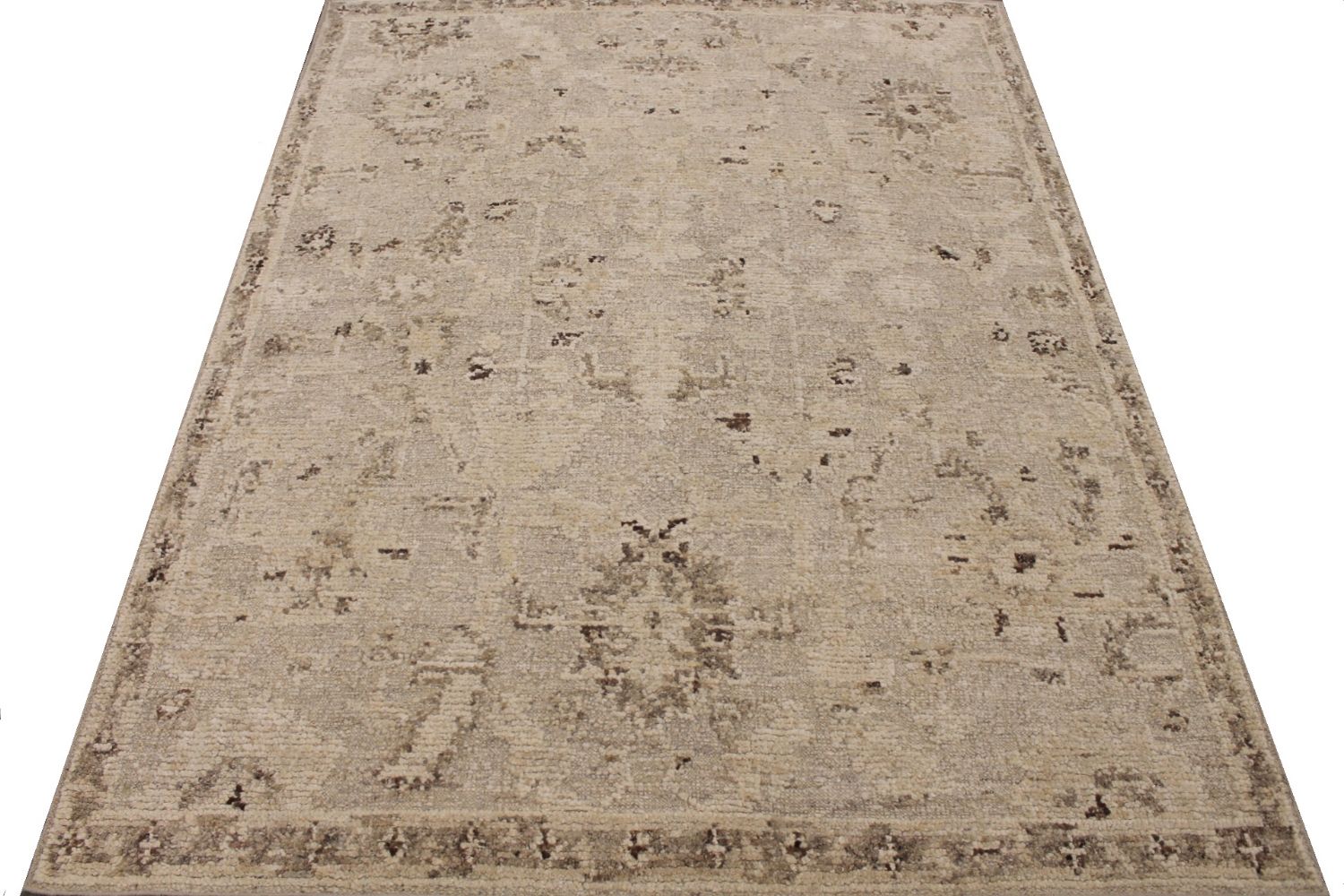 8x10 Casual Hand Knotted Wool Area Rug - MR030060