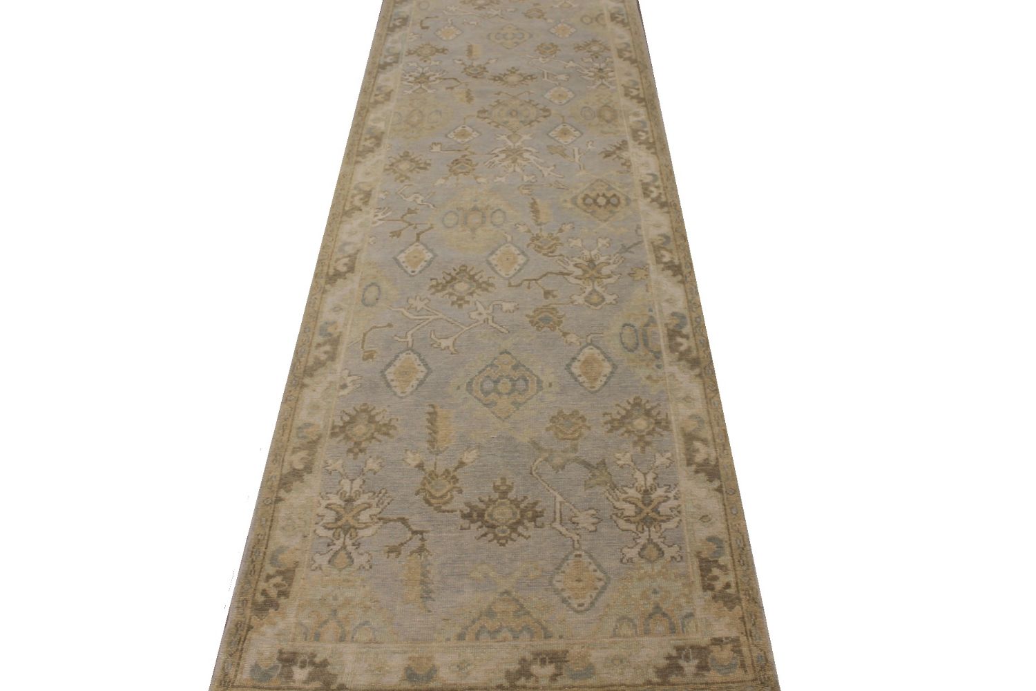 Wide Runner Oushak Hand Knotted Wool Area Rug - MR030071
