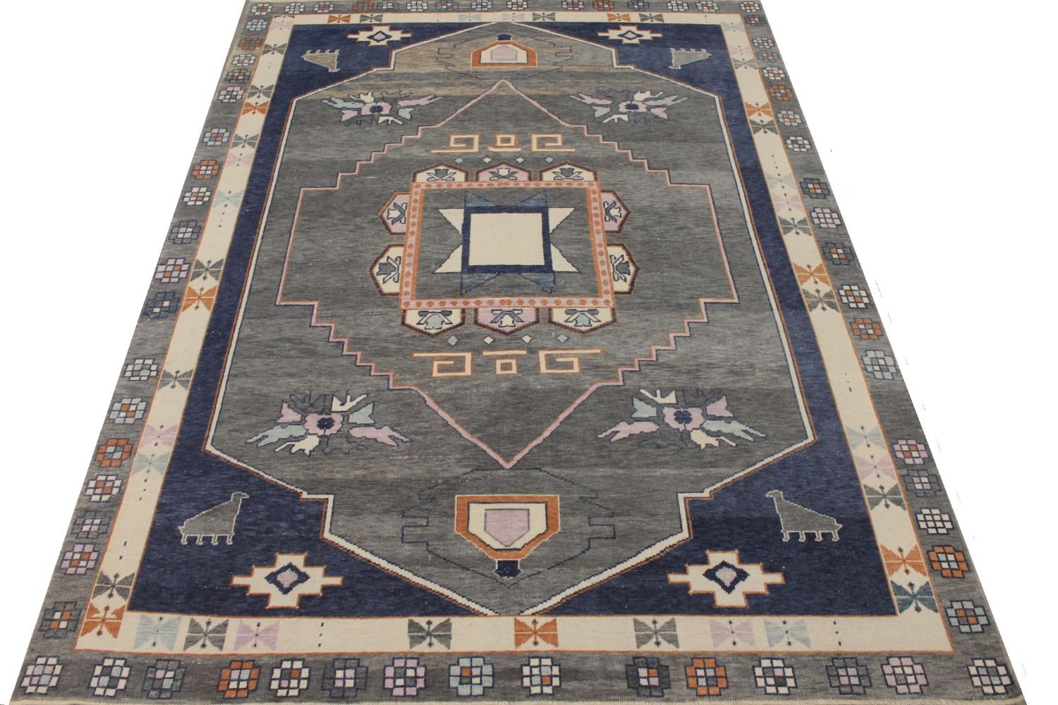 9x12 Oushak Hand Knotted Wool Area Rug - MR030081