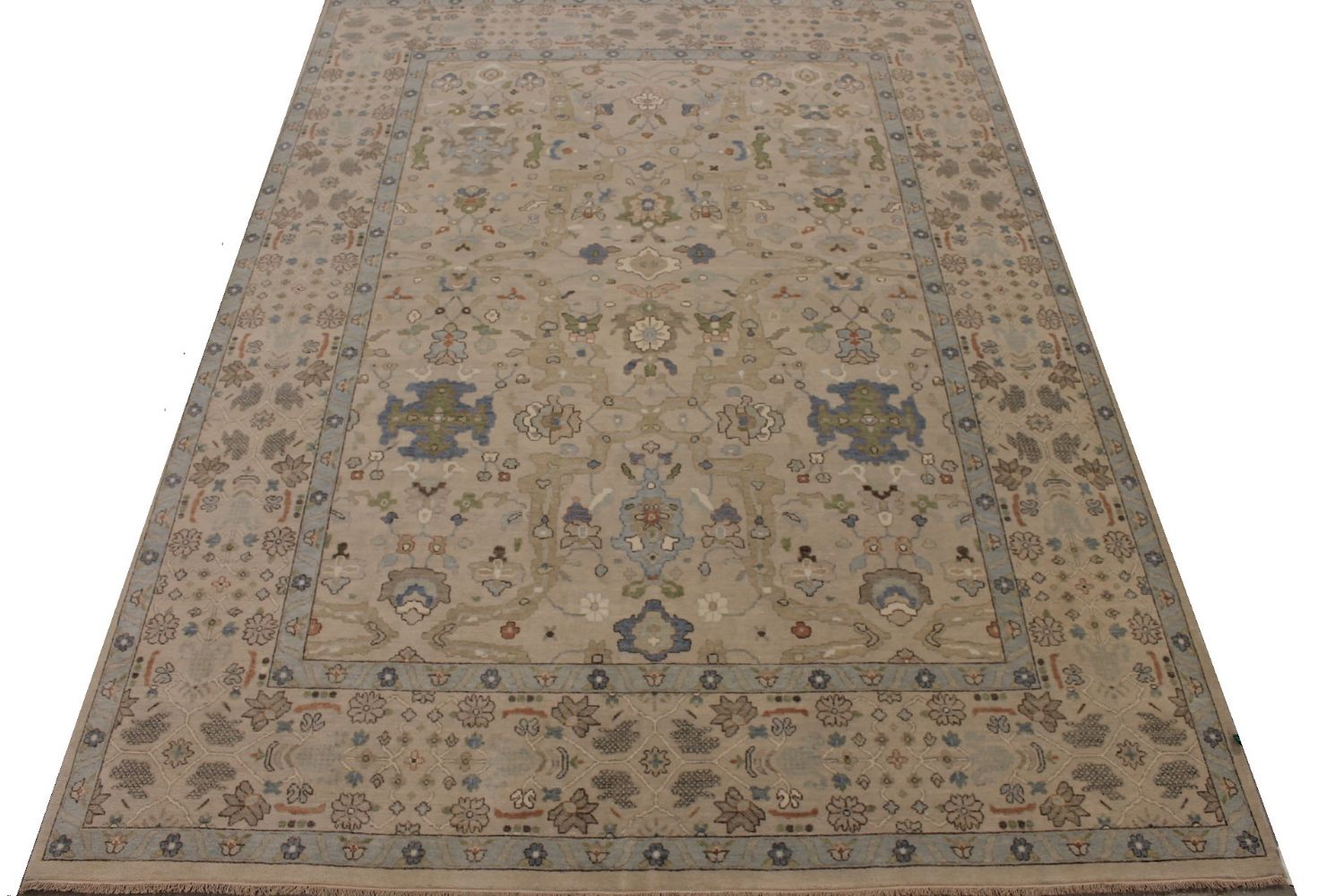9x12 Casual Hand Knotted Wool Area Rug - MR030109
