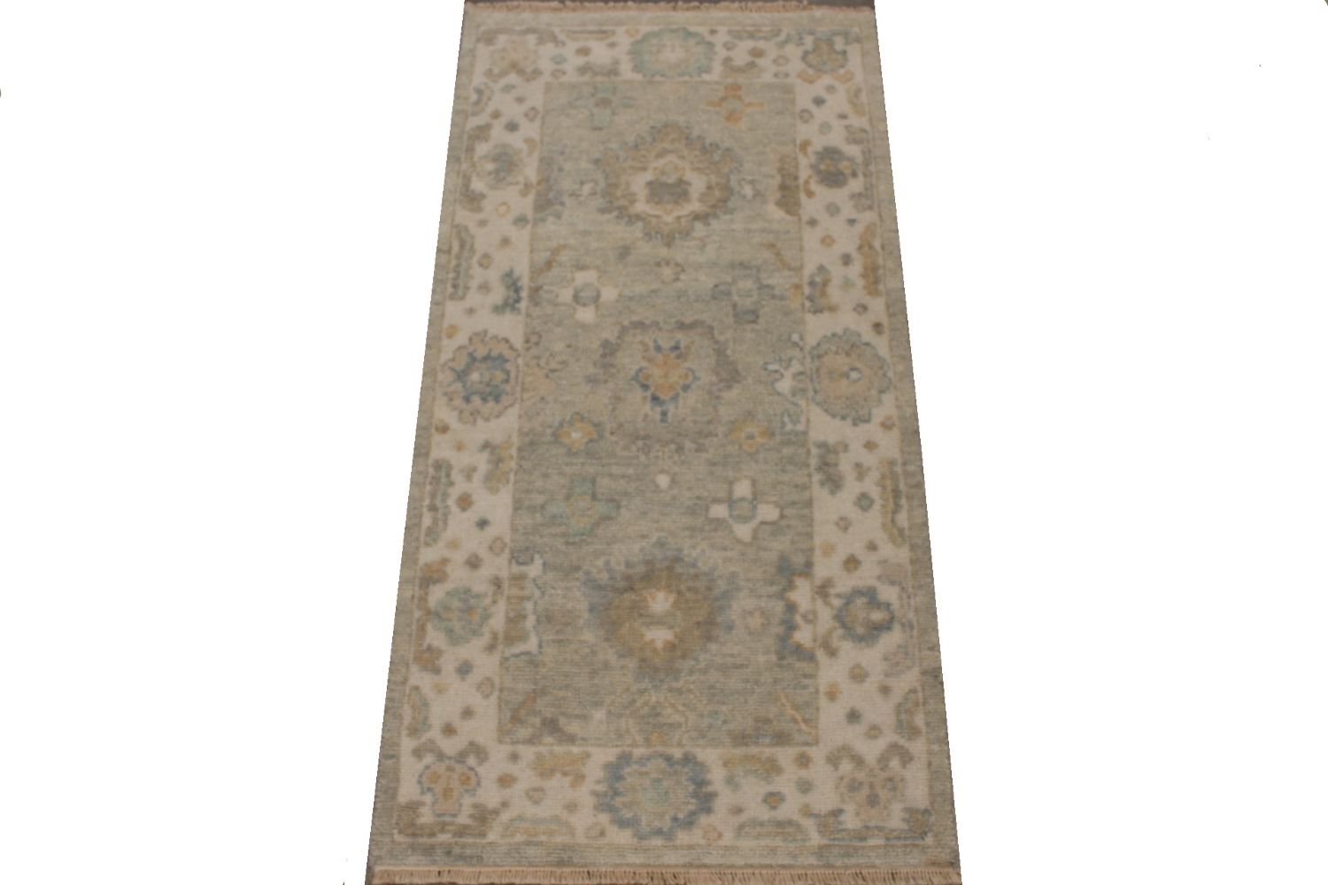 2X4 Casual Hand Knotted Wool Area Rug - MR030113