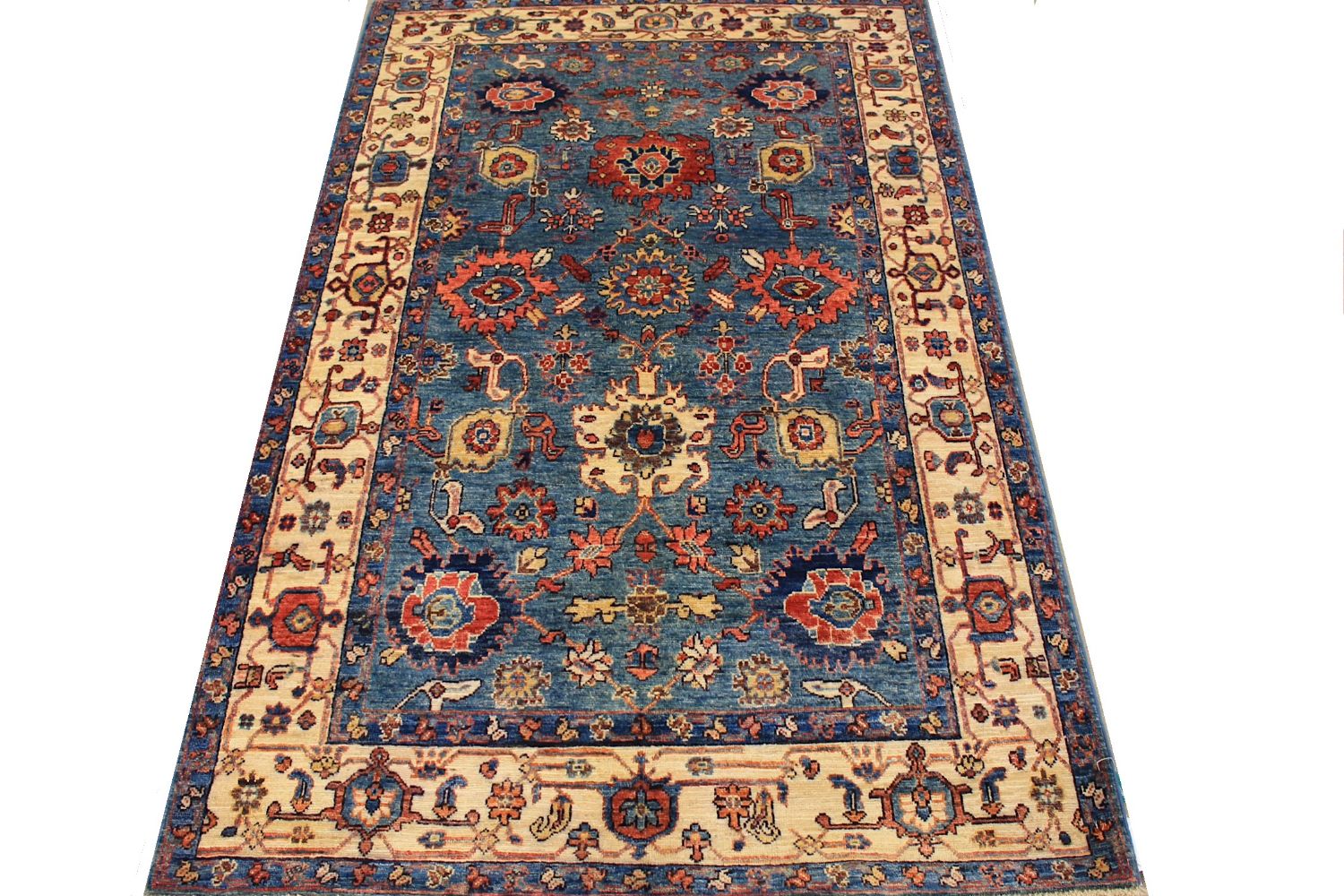 4x6 Aryana & Antique Revivals Hand Knotted Wool Area Rug - MR030154