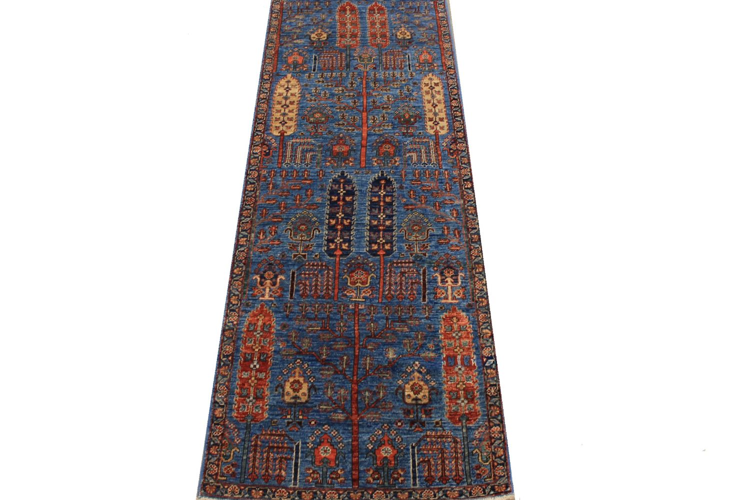 12 ft. Runner Aryana & Antique Revivals Hand Knotted Wool Area Rug - MR030155