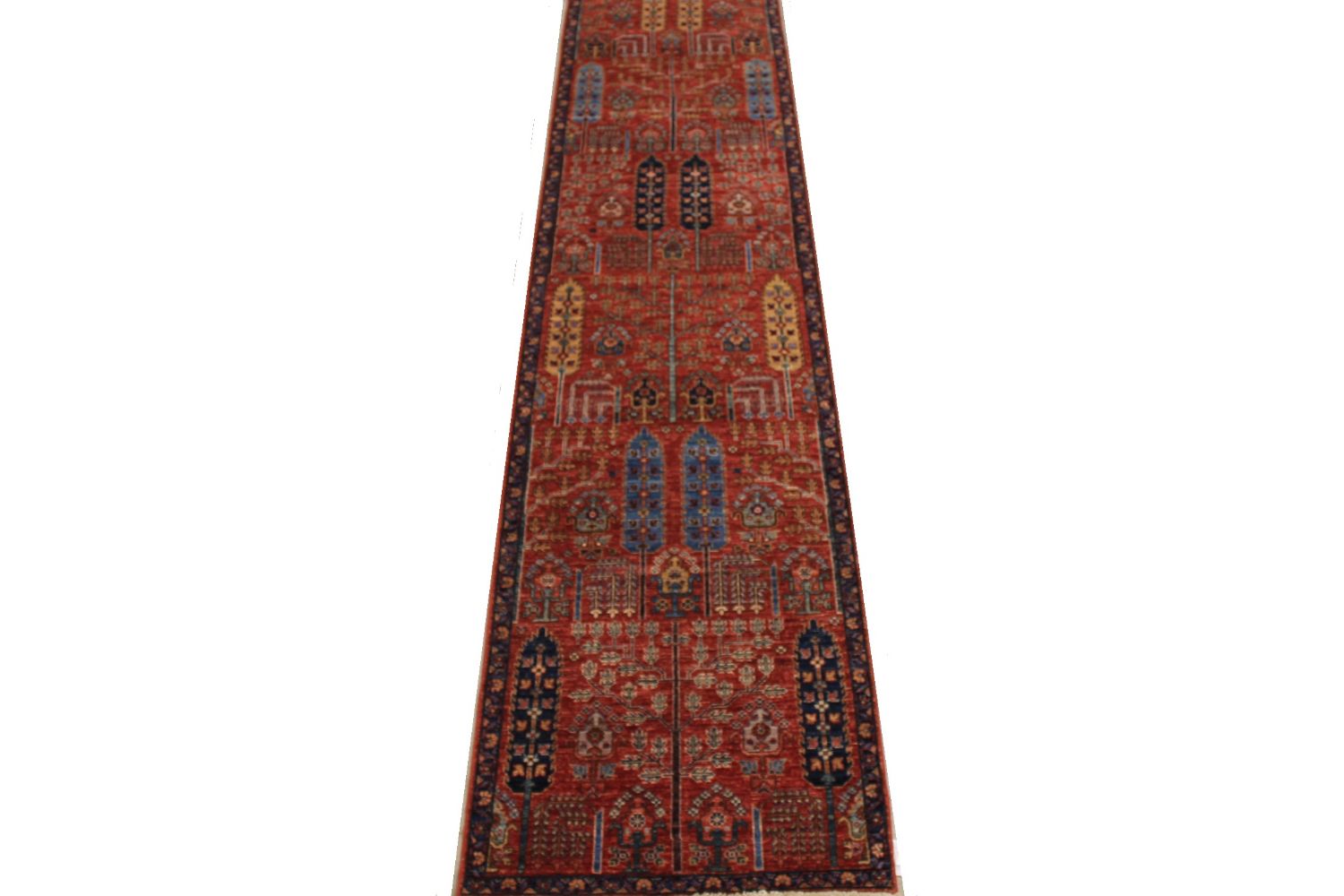 12 ft. Runner Aryana & Antique Revivals Hand Knotted Wool Area Rug - MR030159