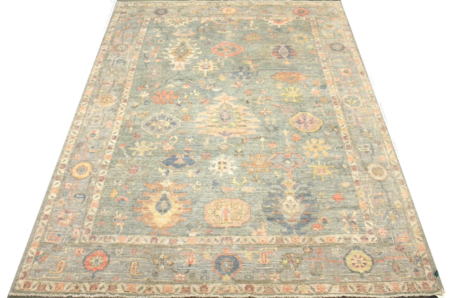 9x12 Oushak Hand Knotted Wool Area Rug - MR030189