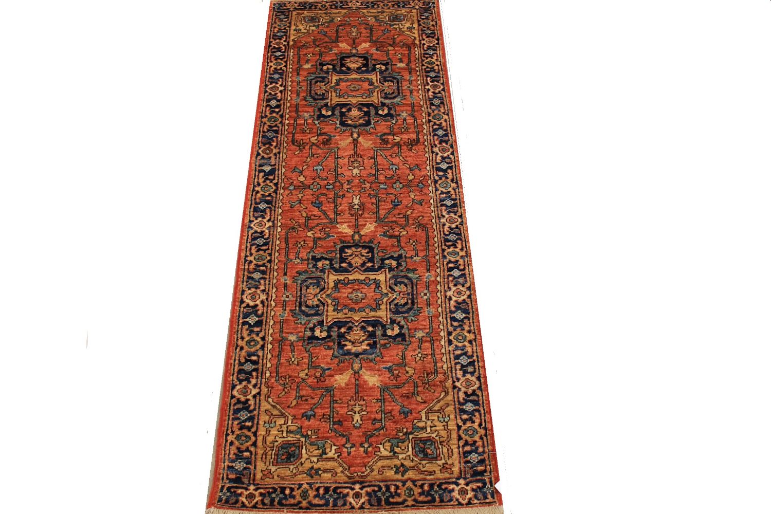 6 ft. Runner Aryana & Antique Revivals Hand Knotted Wool Area Rug - MR030201