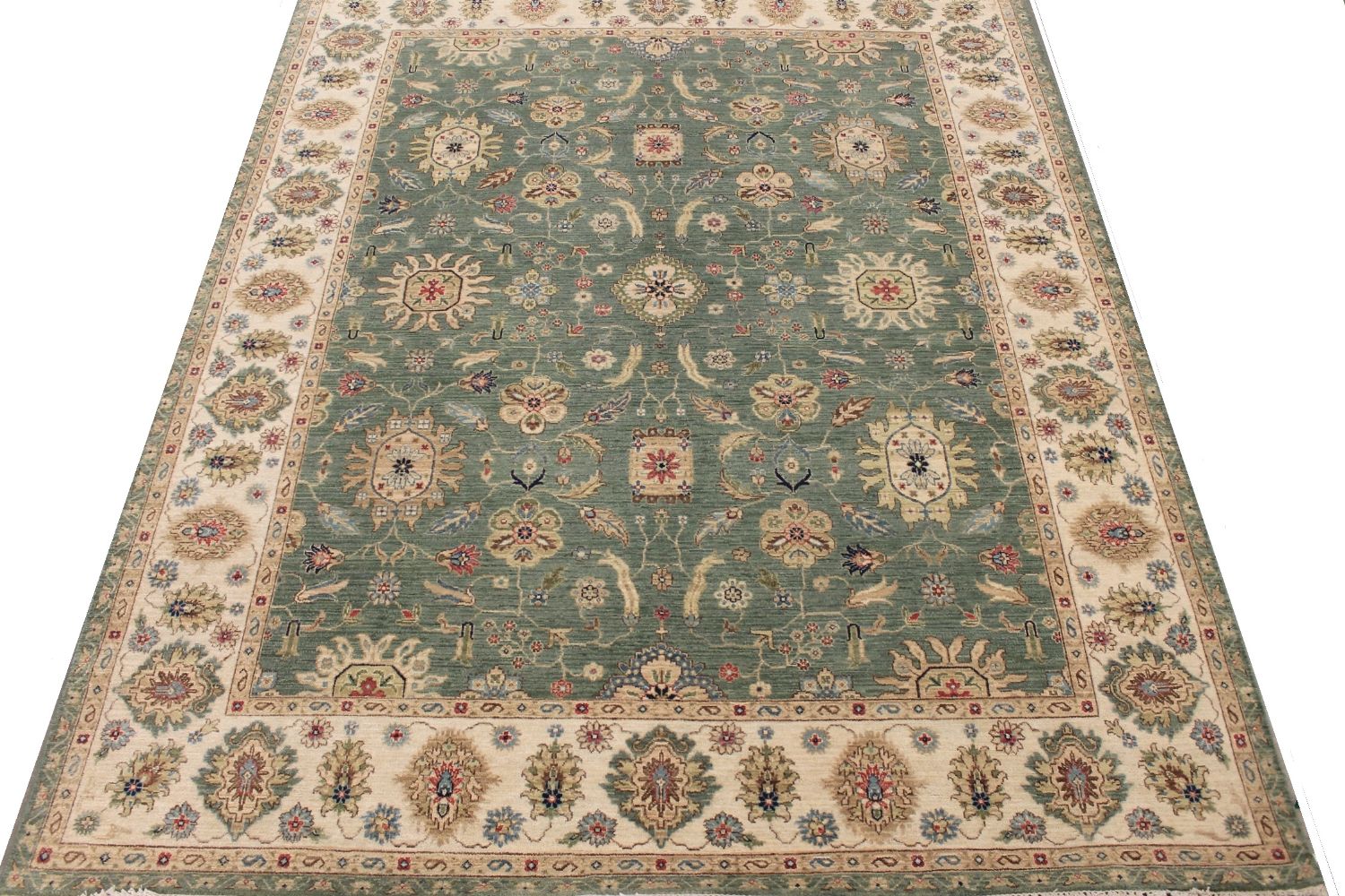 8x10 Traditional Hand Knotted Wool Area Rug - MR030255