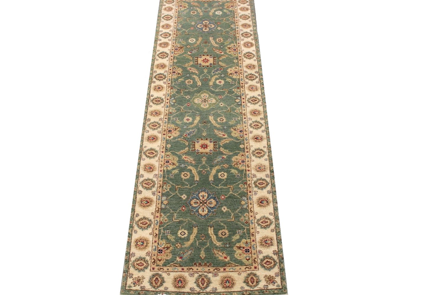 8 ft. Runner Traditional Hand Knotted Wool Area Rug - MR030262