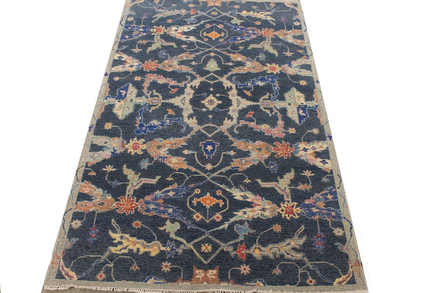 5x7/8 Traditional Hand Knotted Wool Area Rug - MR030265