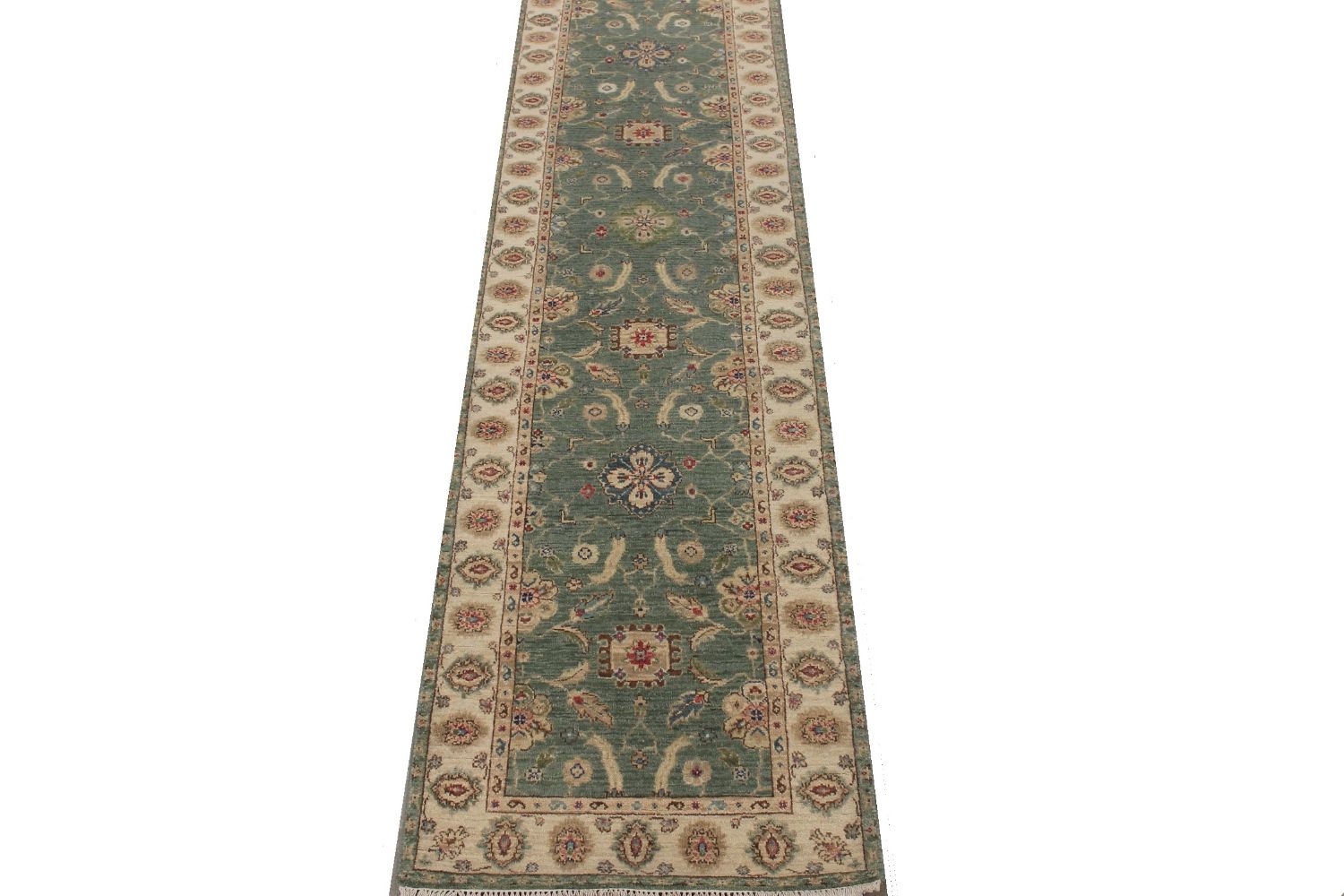 10 ft. Runner Traditional Hand Knotted Wool Area Rug - MR030282
