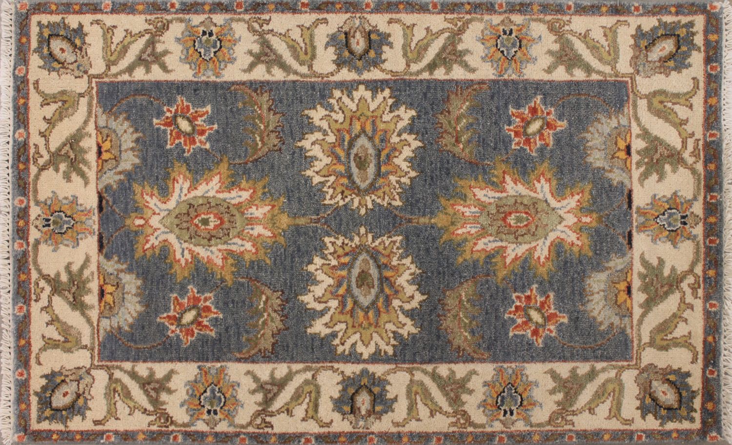 2X3 Traditional Hand Knotted Wool Area Rug - MR030285
