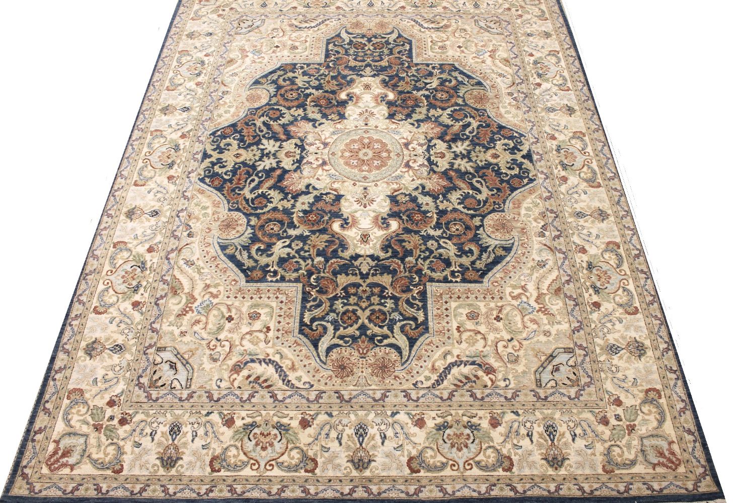 9x12 Traditional Hand Knotted Wool Area Rug - MR030363