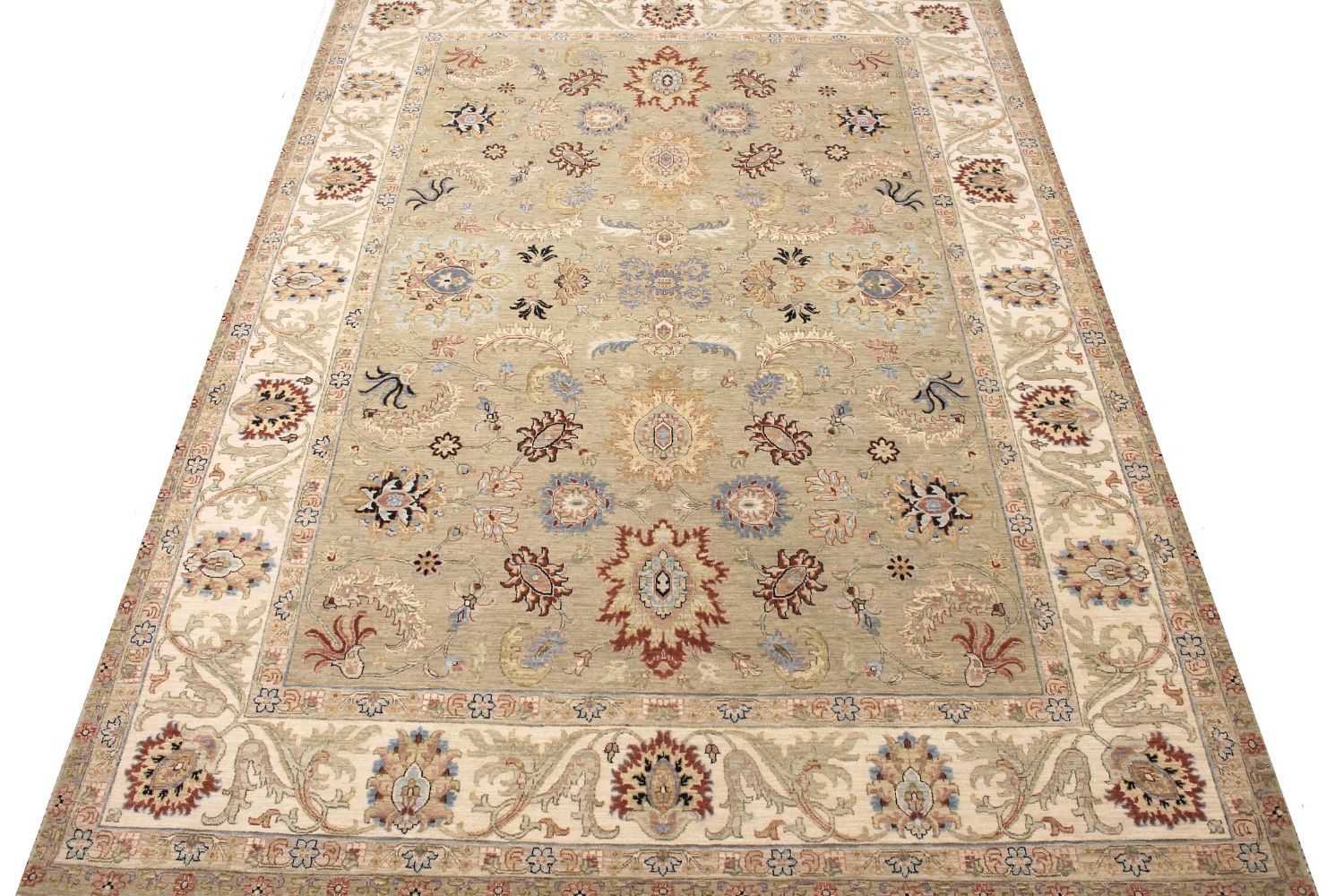 9x12 Traditional Hand Knotted Wool Area Rug - MR030370