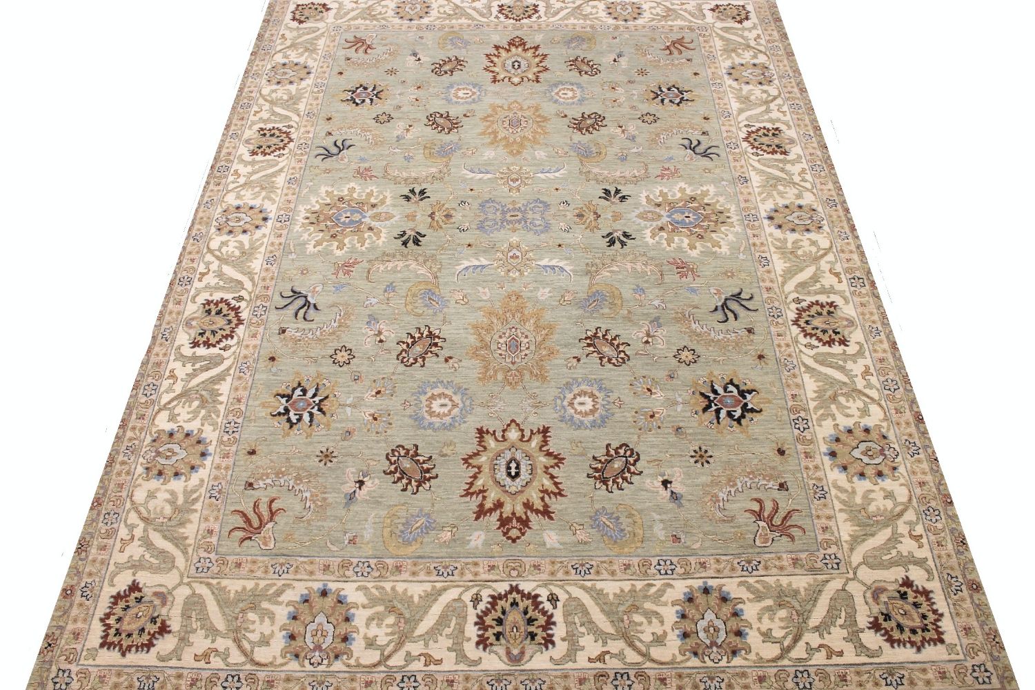 10x14 Traditional Hand Knotted Wool Area Rug - MR030373