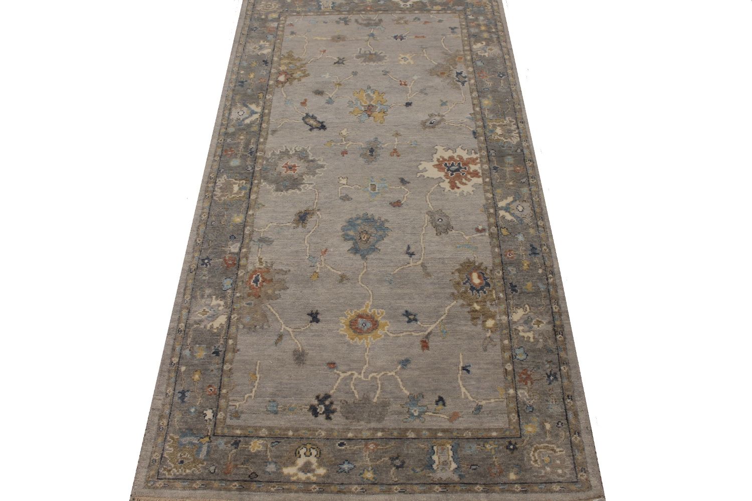 Wide Runner Oushak Hand Knotted Wool Area Rug - MR30394