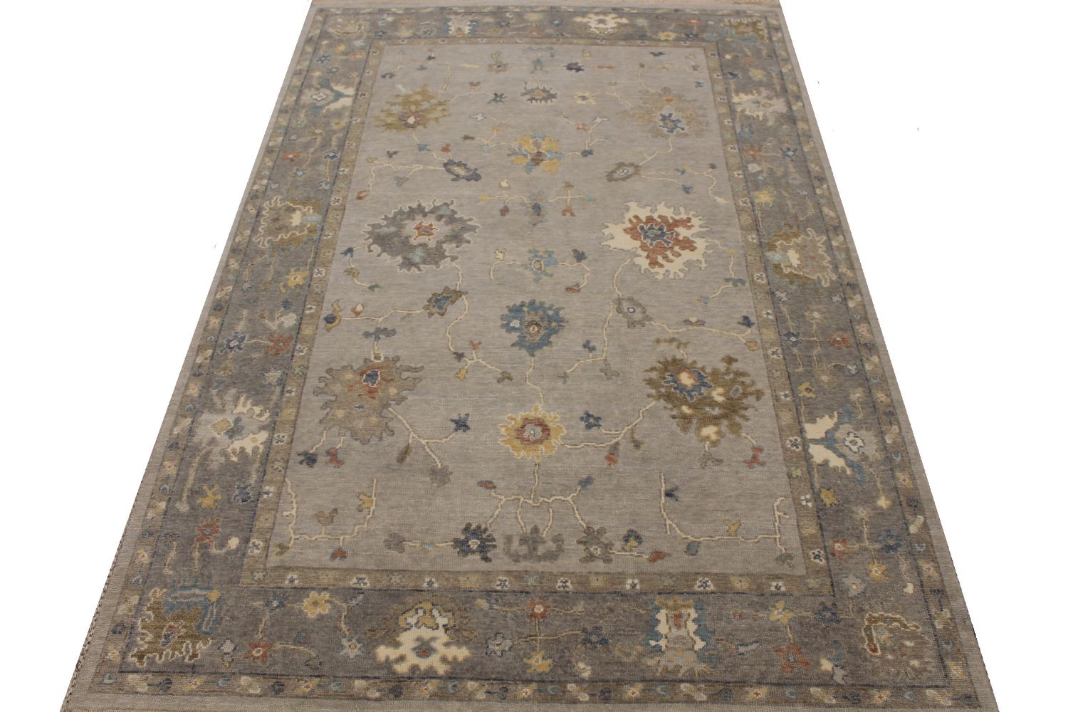 6x9 Oushak Hand Knotted Wool Area Rug - MR30396