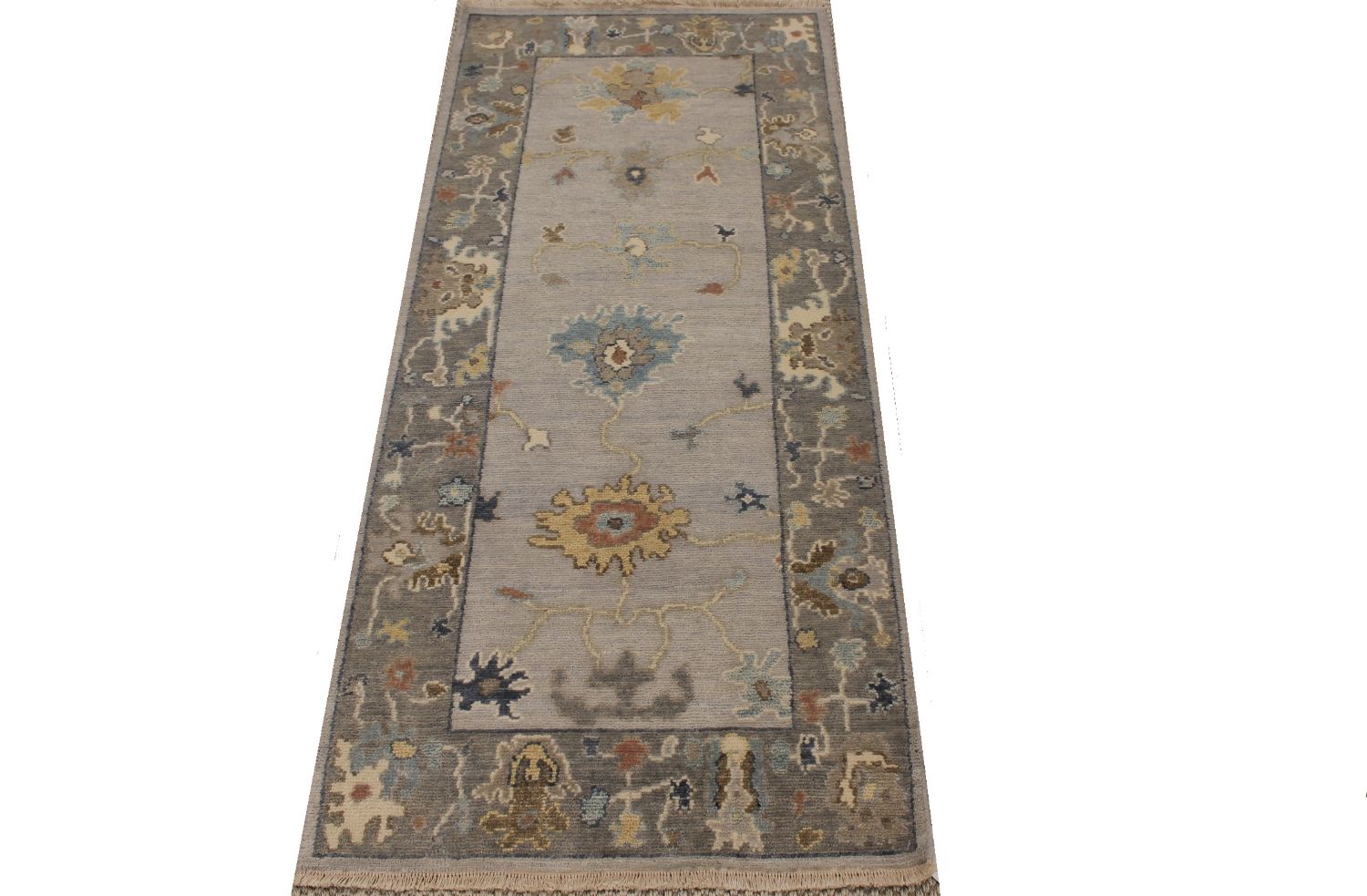 6 ft. Runner Oushak Hand Knotted Wool Area Rug - MR30403