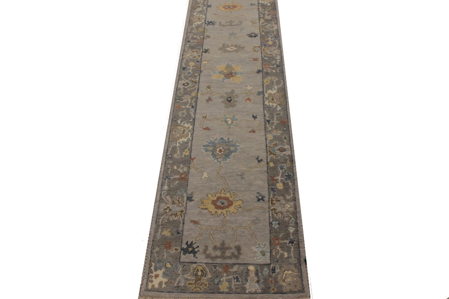 12 ft. Runner Oushak Hand Knotted Wool Area Rug - MR30404