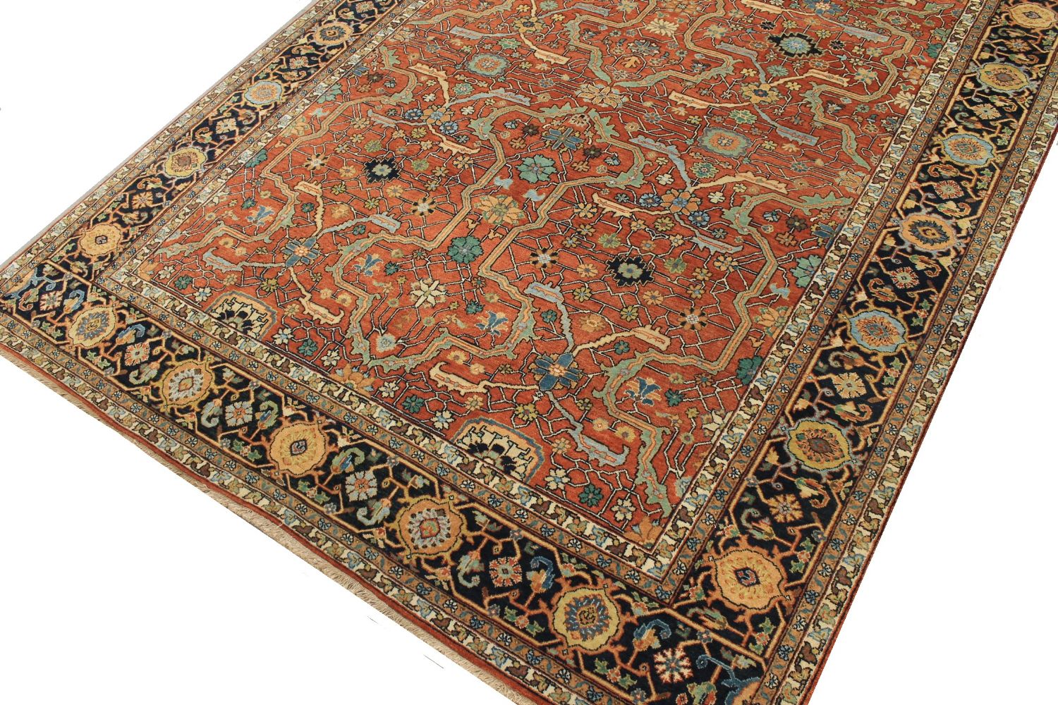 8x10 Heriz/Serapi Hand Knotted Wool Area Rug - MR30414