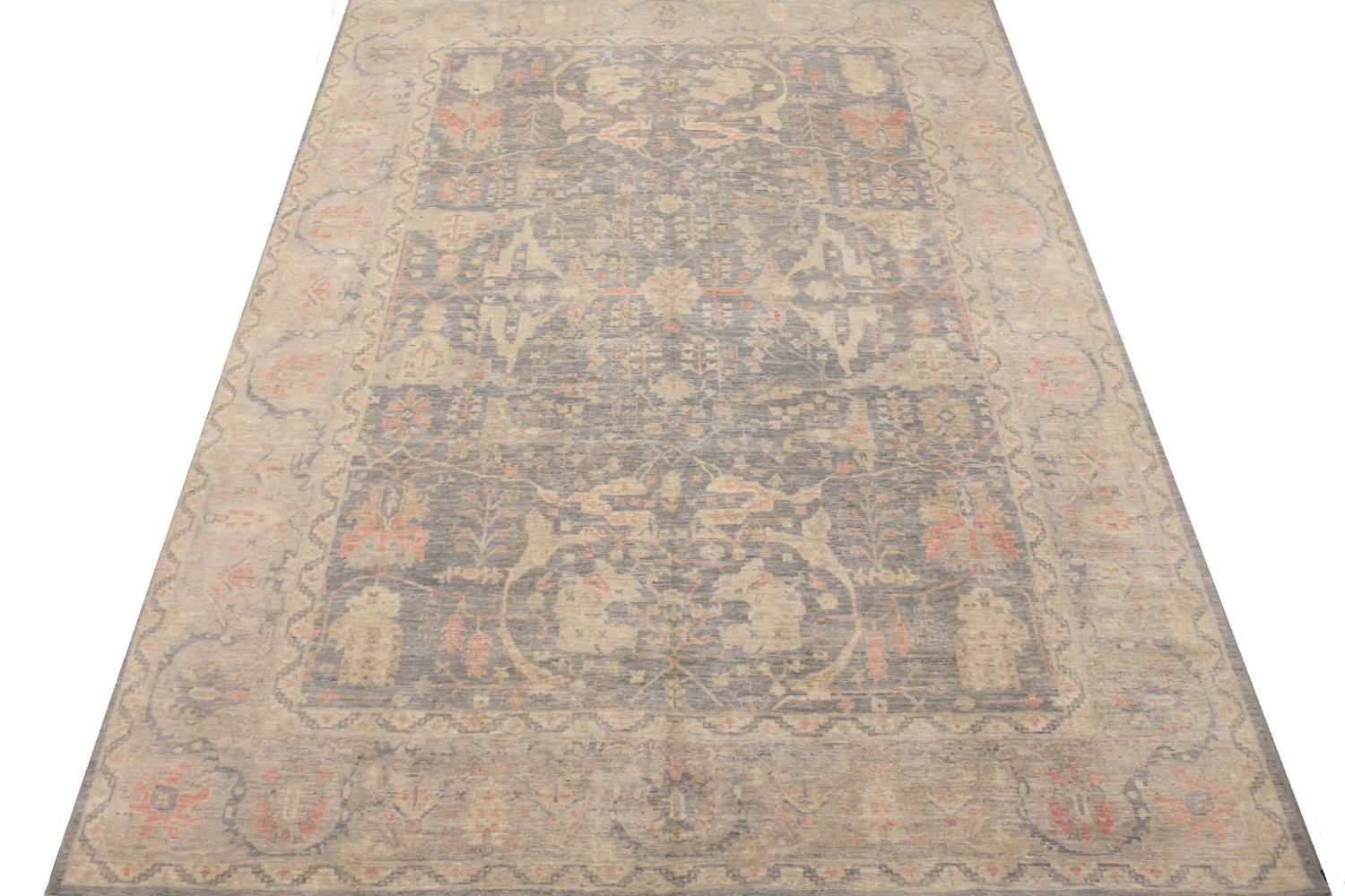 10x14 Peshawar Hand Knotted Wool Area Rug - MR30423
