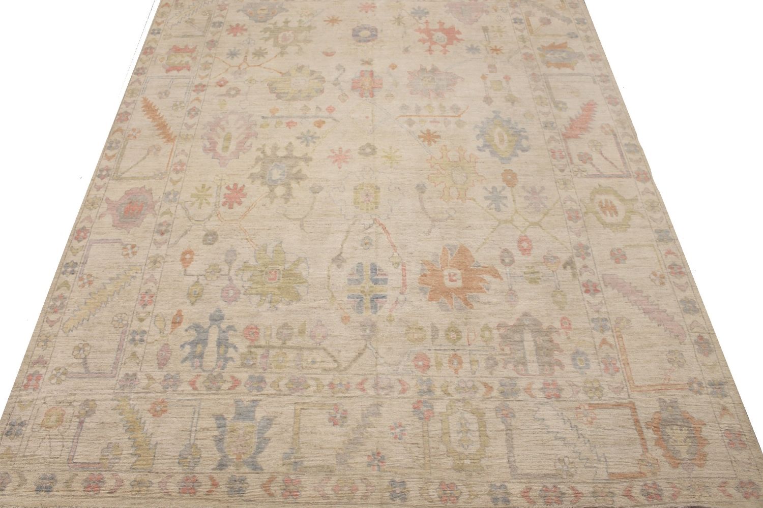10x14 Oushak Hand Knotted Wool Area Rug - MR30433