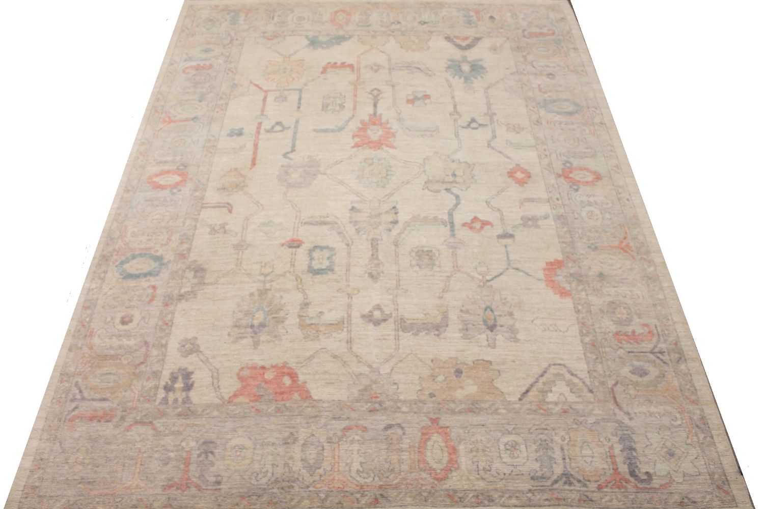 9x12 Oushak Hand Knotted Wool Area Rug - MR30434