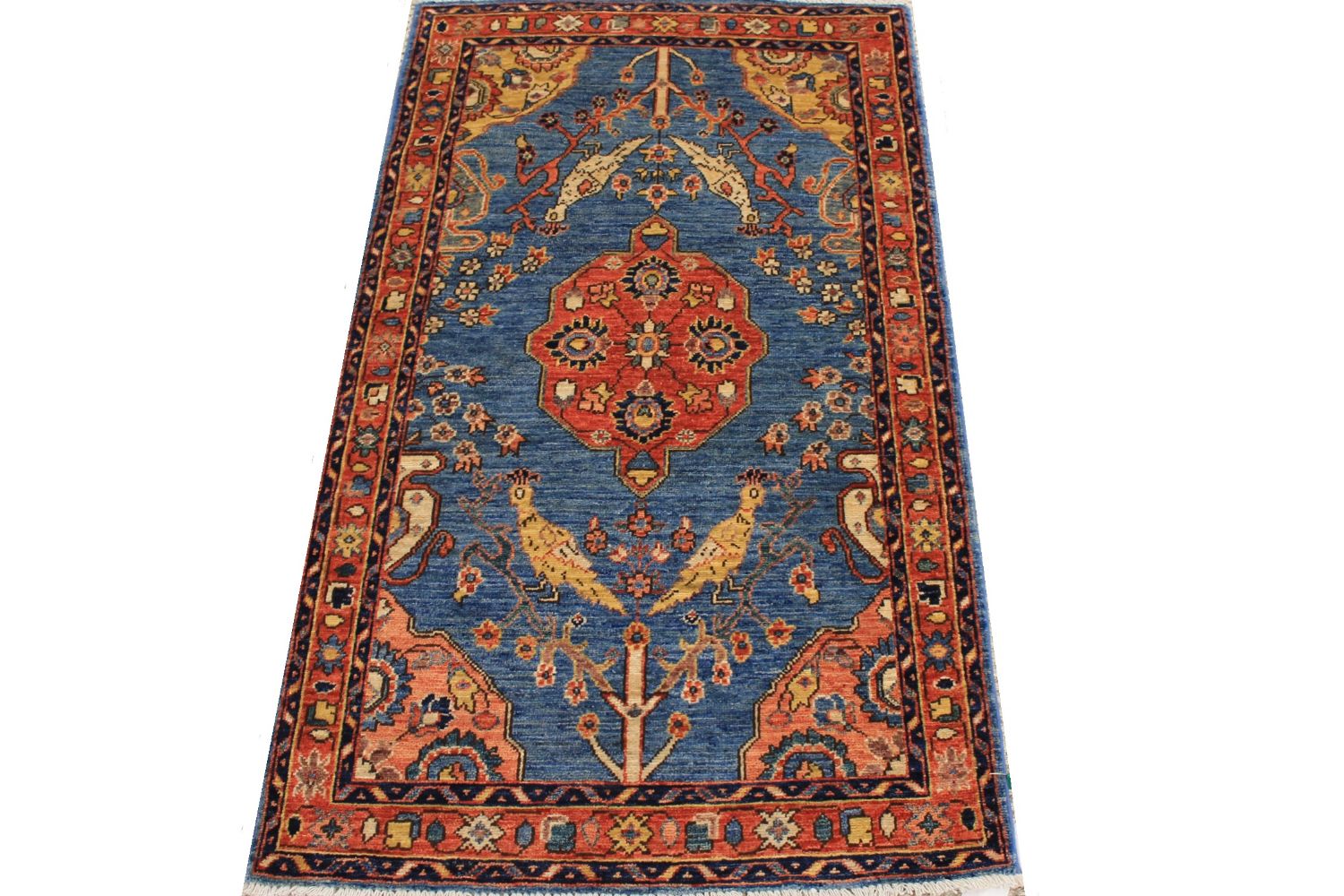 3x5 Aryana & Antique Revivals Hand Knotted Wool Area Rug - MR30473
