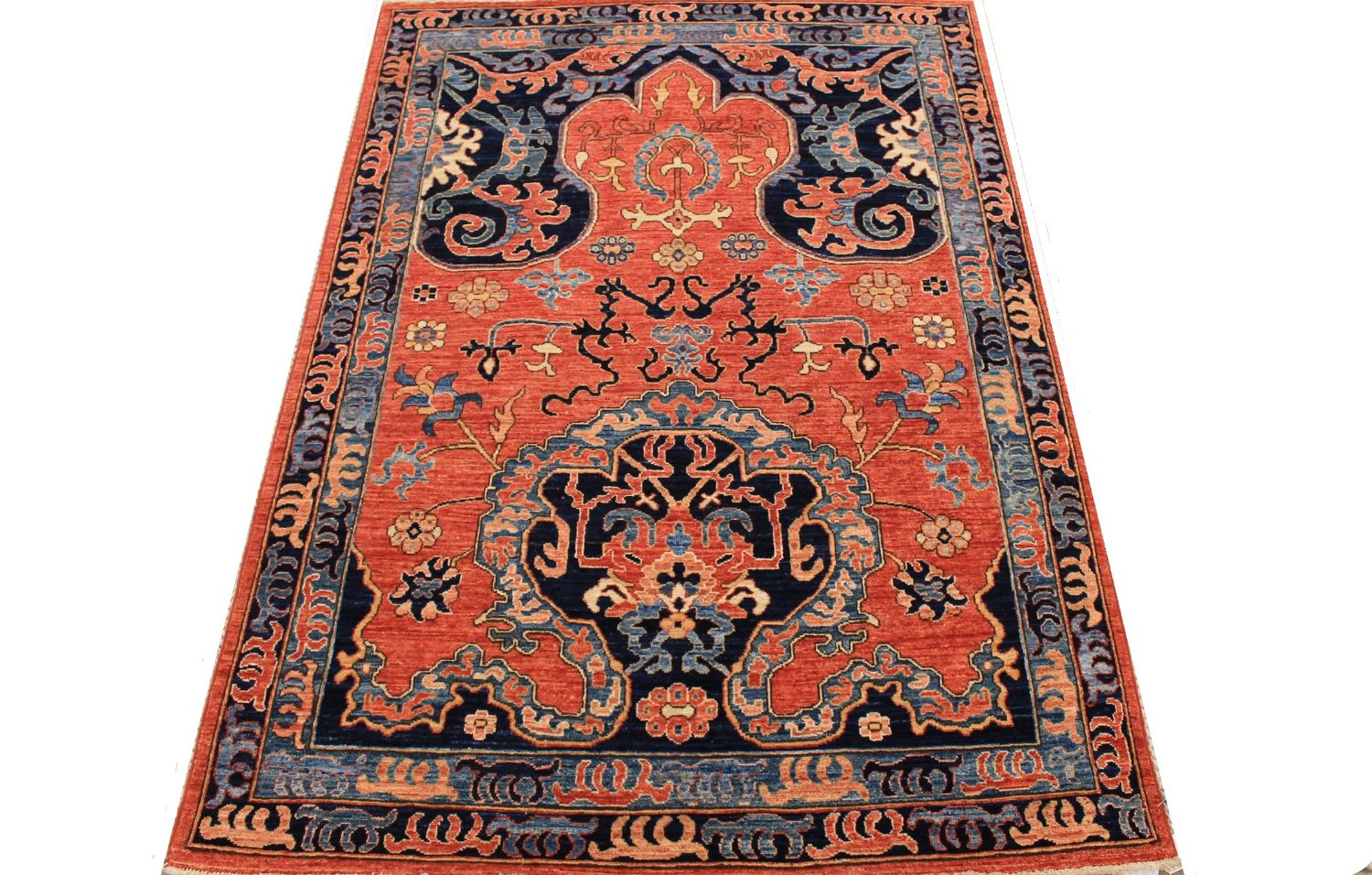 5x7/8 Aryana & Antique Revivals Hand Knotted Wool Area Rug - MR30479