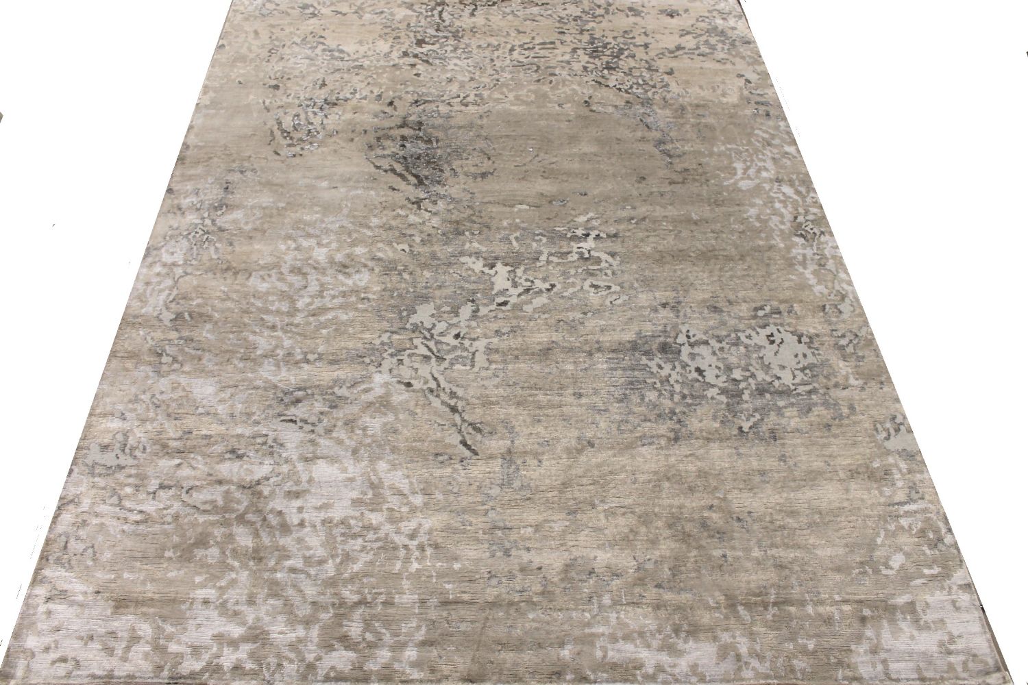 9x12 Modern Hand Knotted Wool & Viscose Area Rug - MR30508